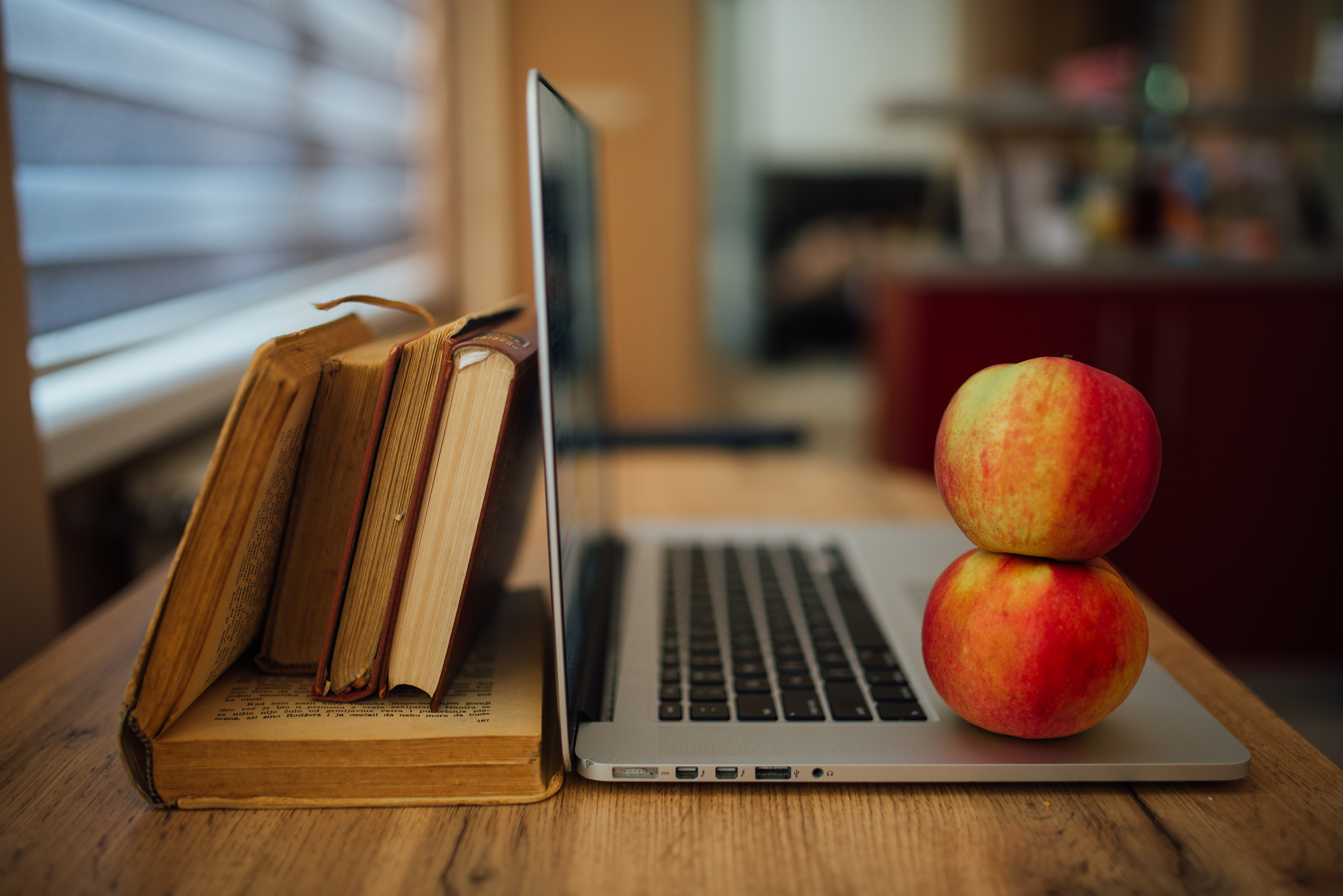 Apples Fruits Laptop