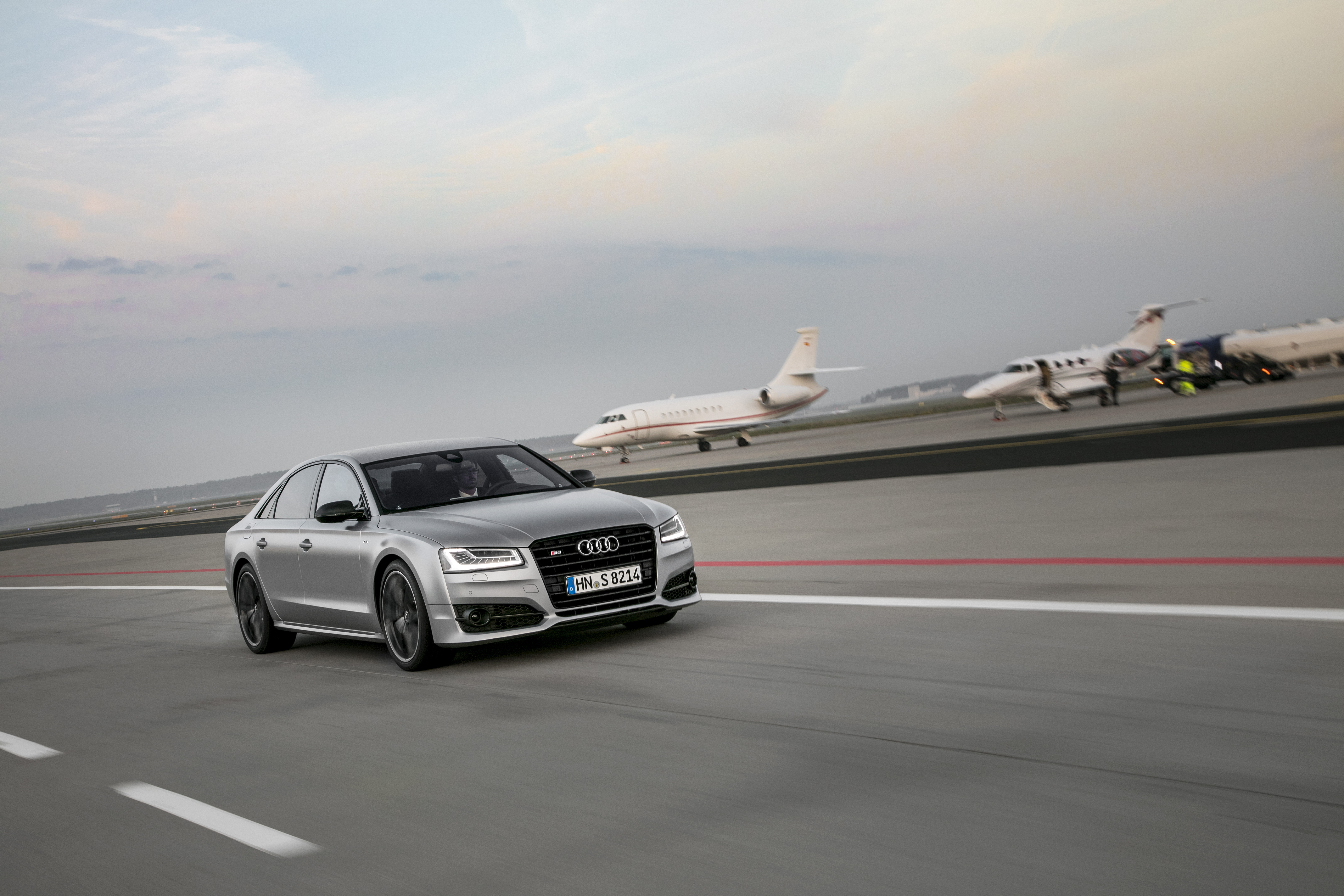 Audi-s8 Audi Car Gray Speed Road