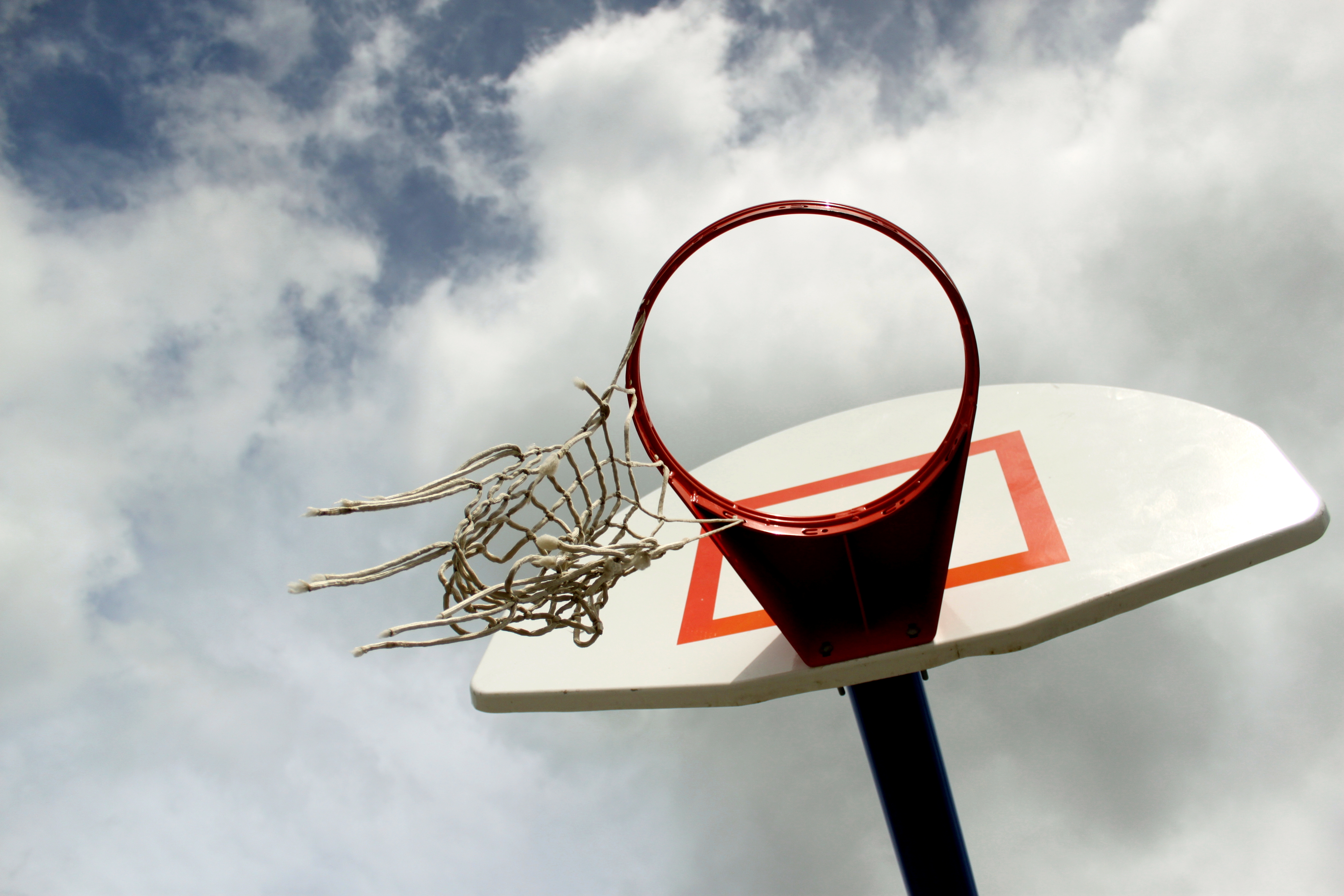 Basketball-hoop Mesh Basketball Sky Games Sports