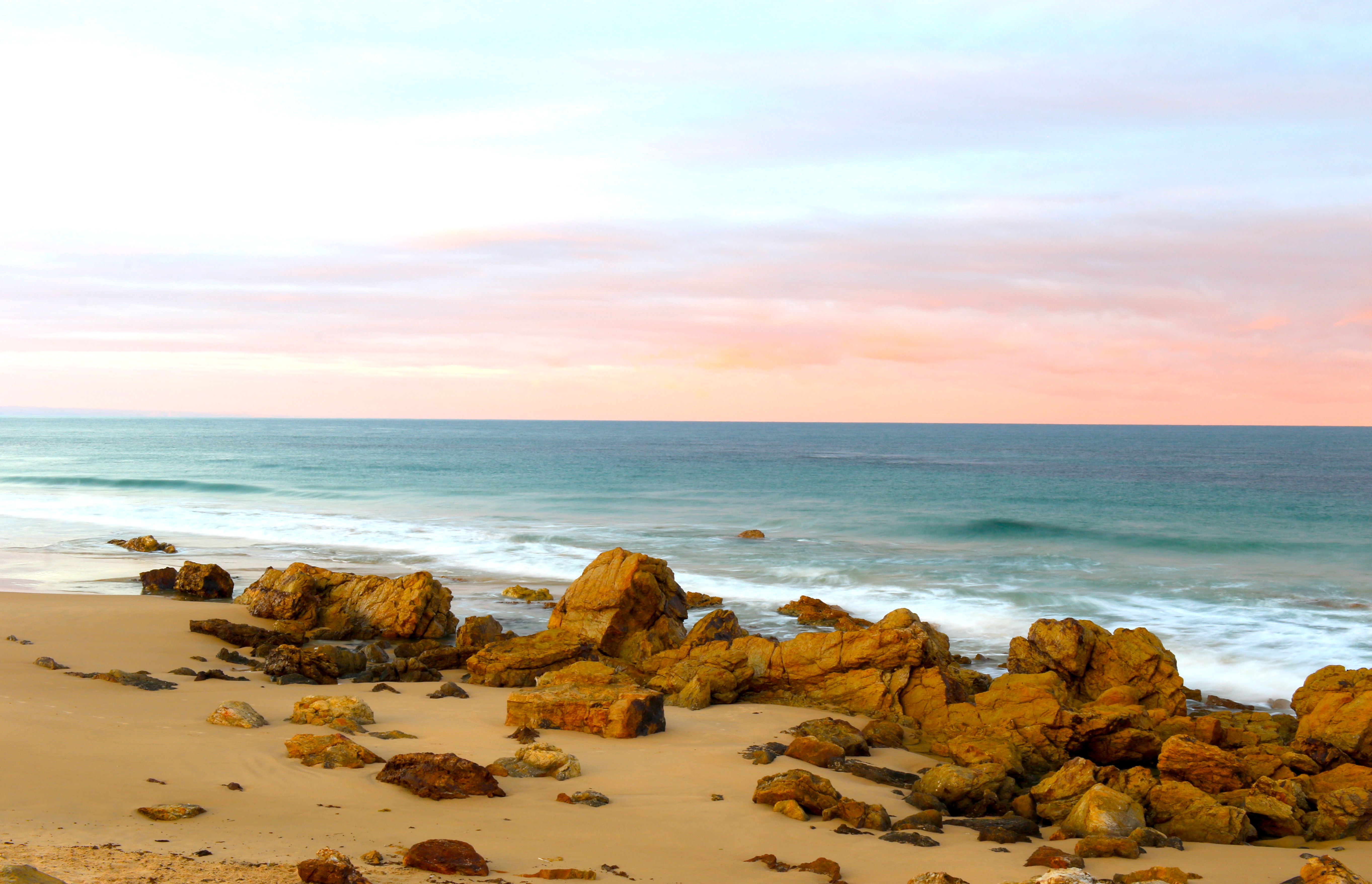 Beach Sand Stones Sea Landscape