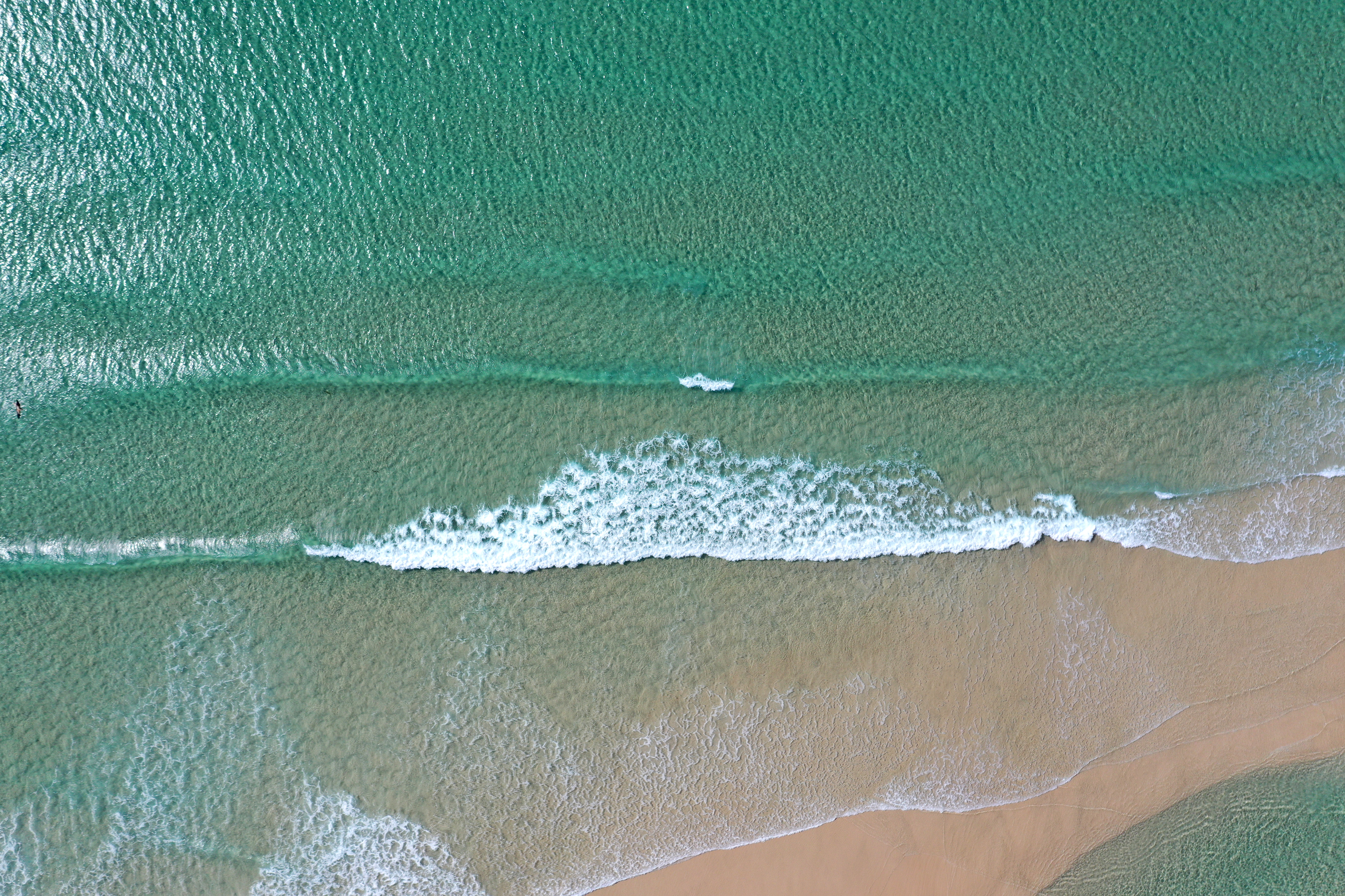 Beach Sea Waves Water Aerial-view Blue