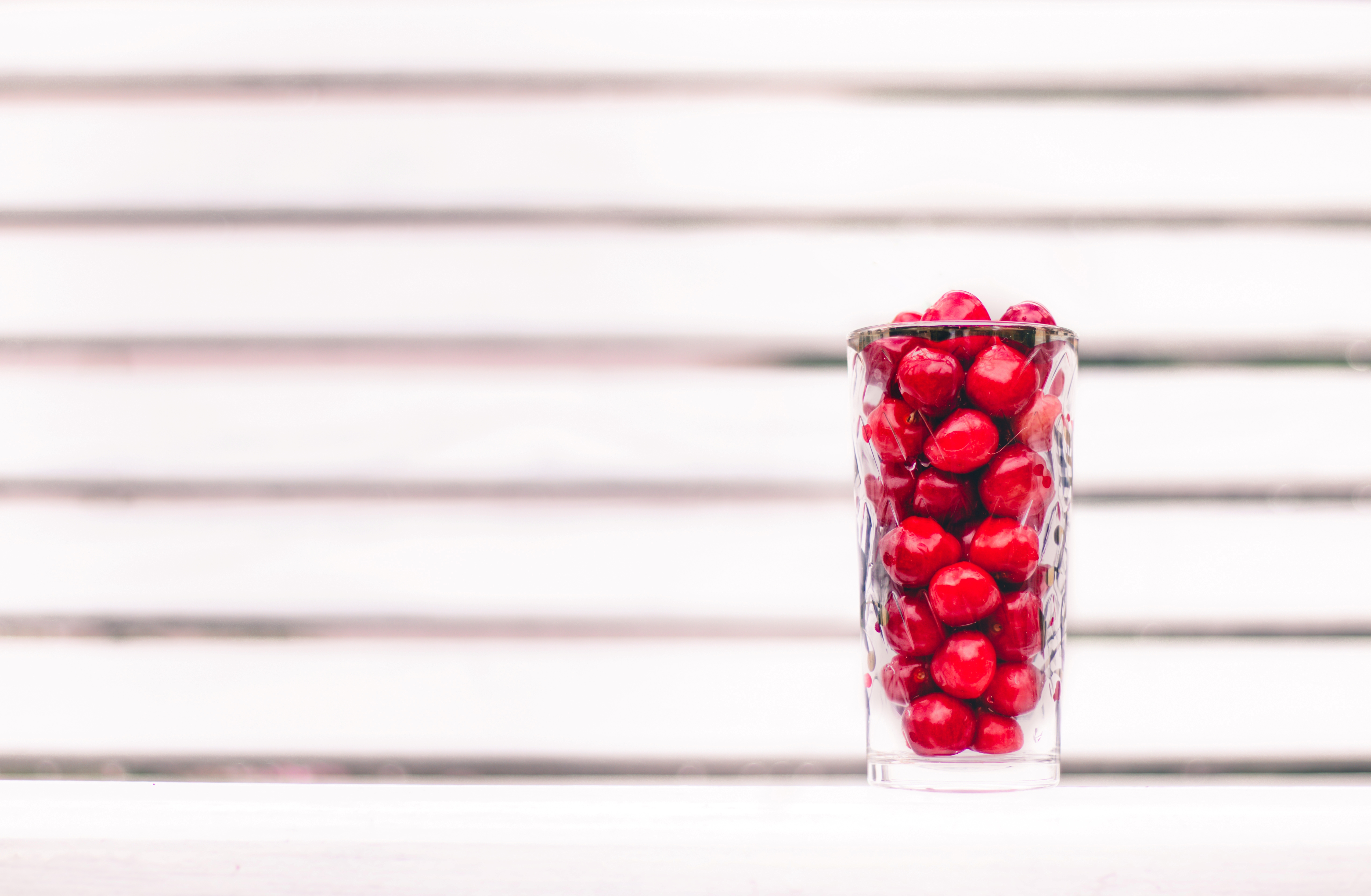 Berries Fruit Glass Red White