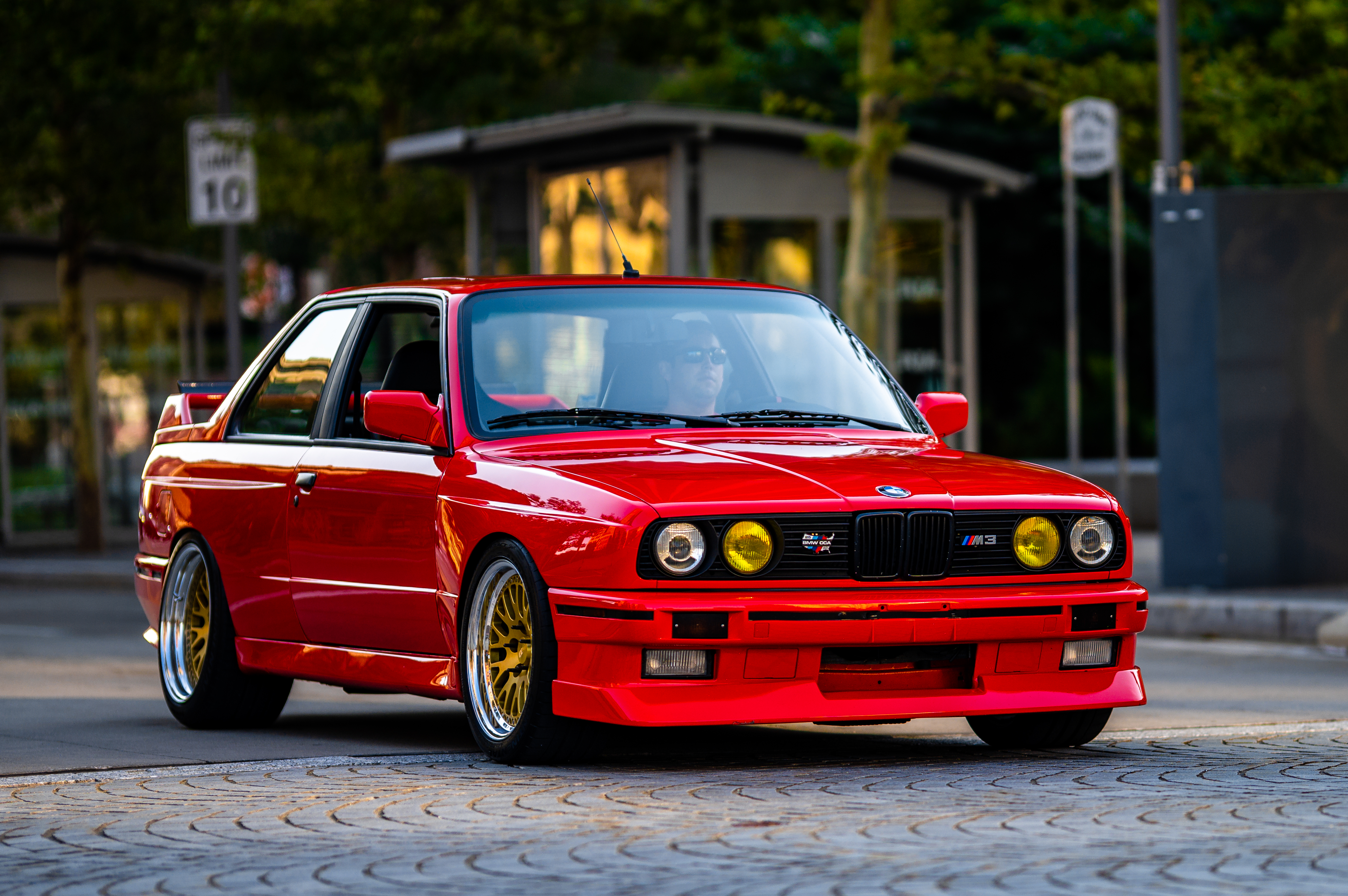 Bmw Car Red Front-view