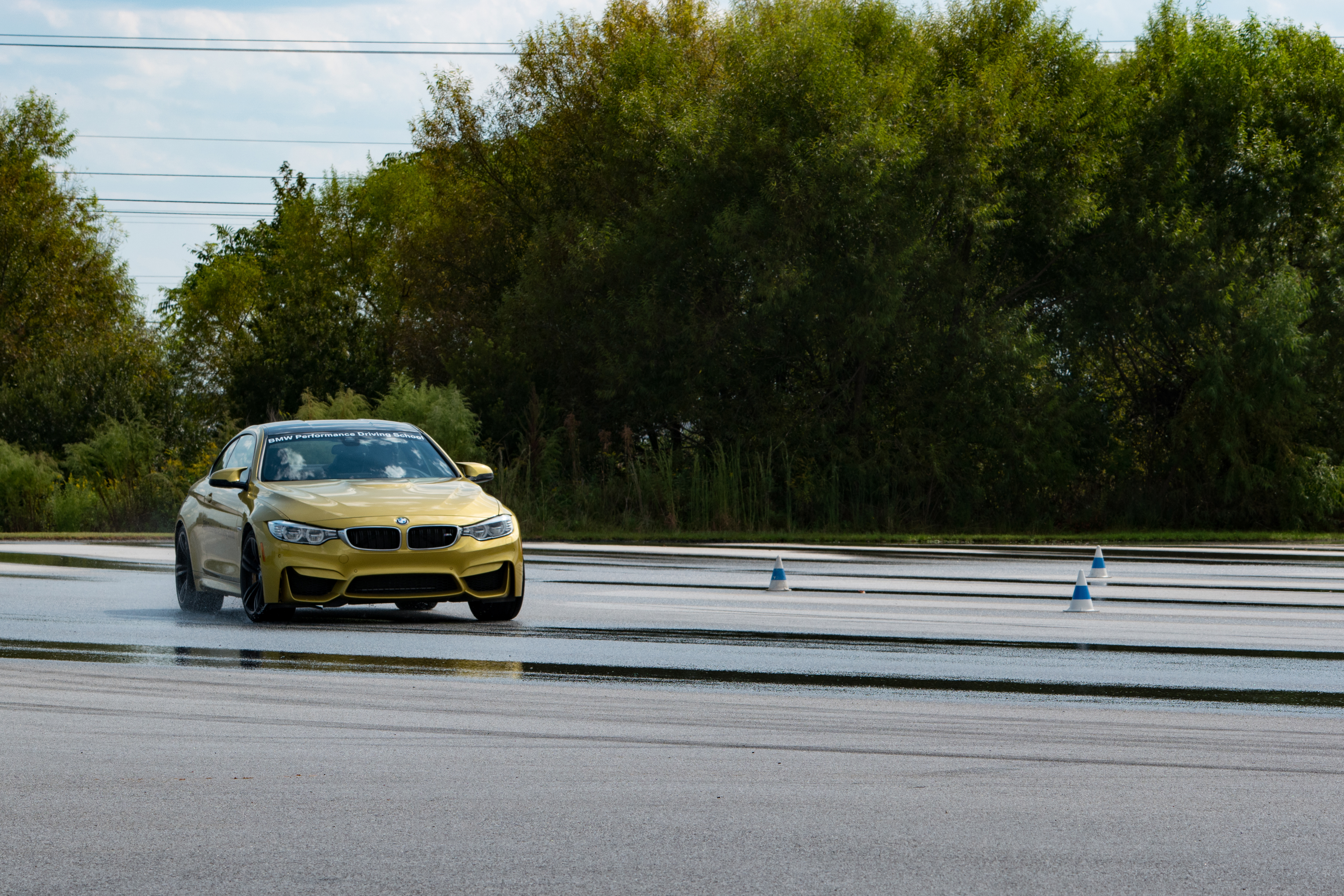 Bmw Car Yellow Road