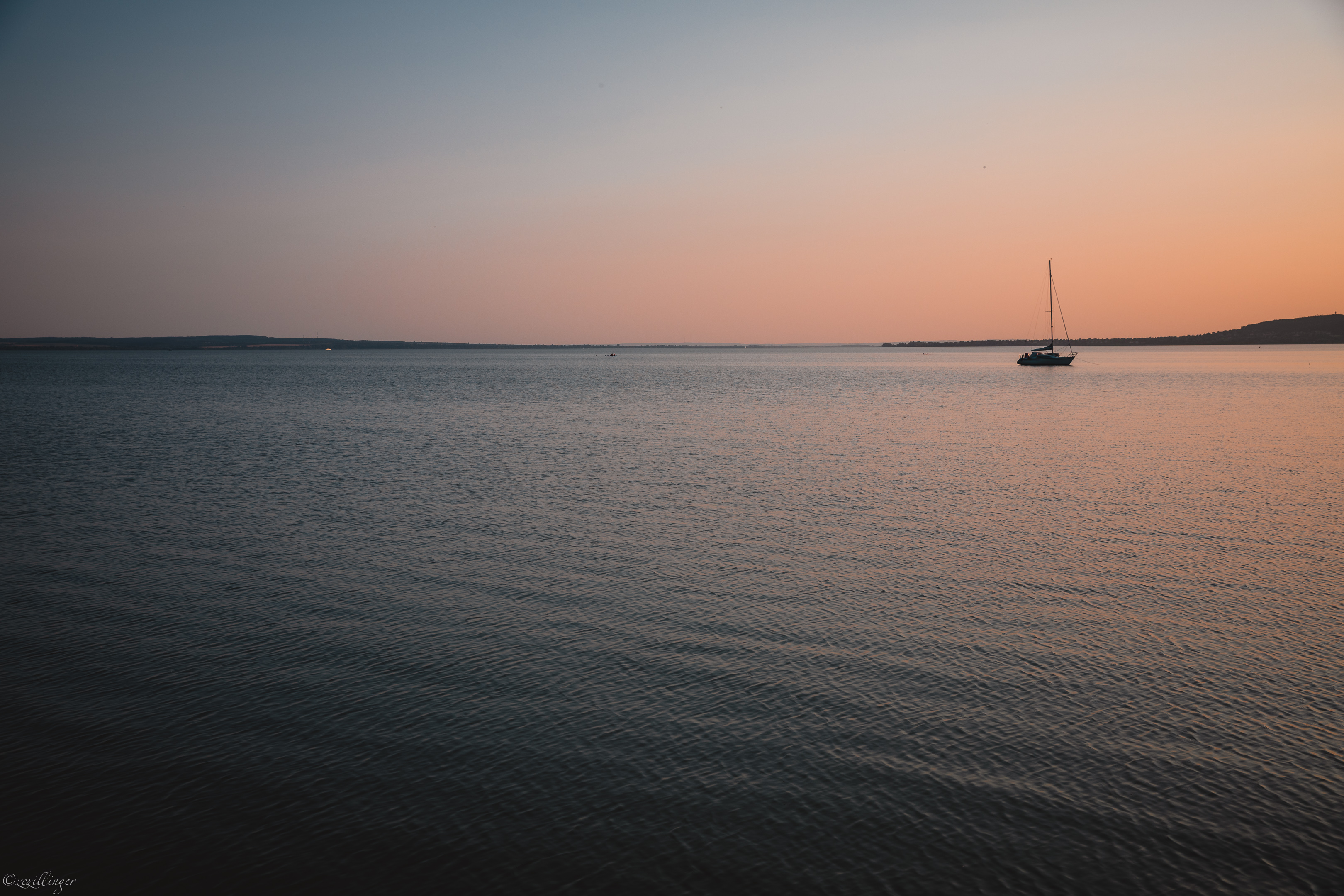 Boat Sail Sea Horizon Twilight