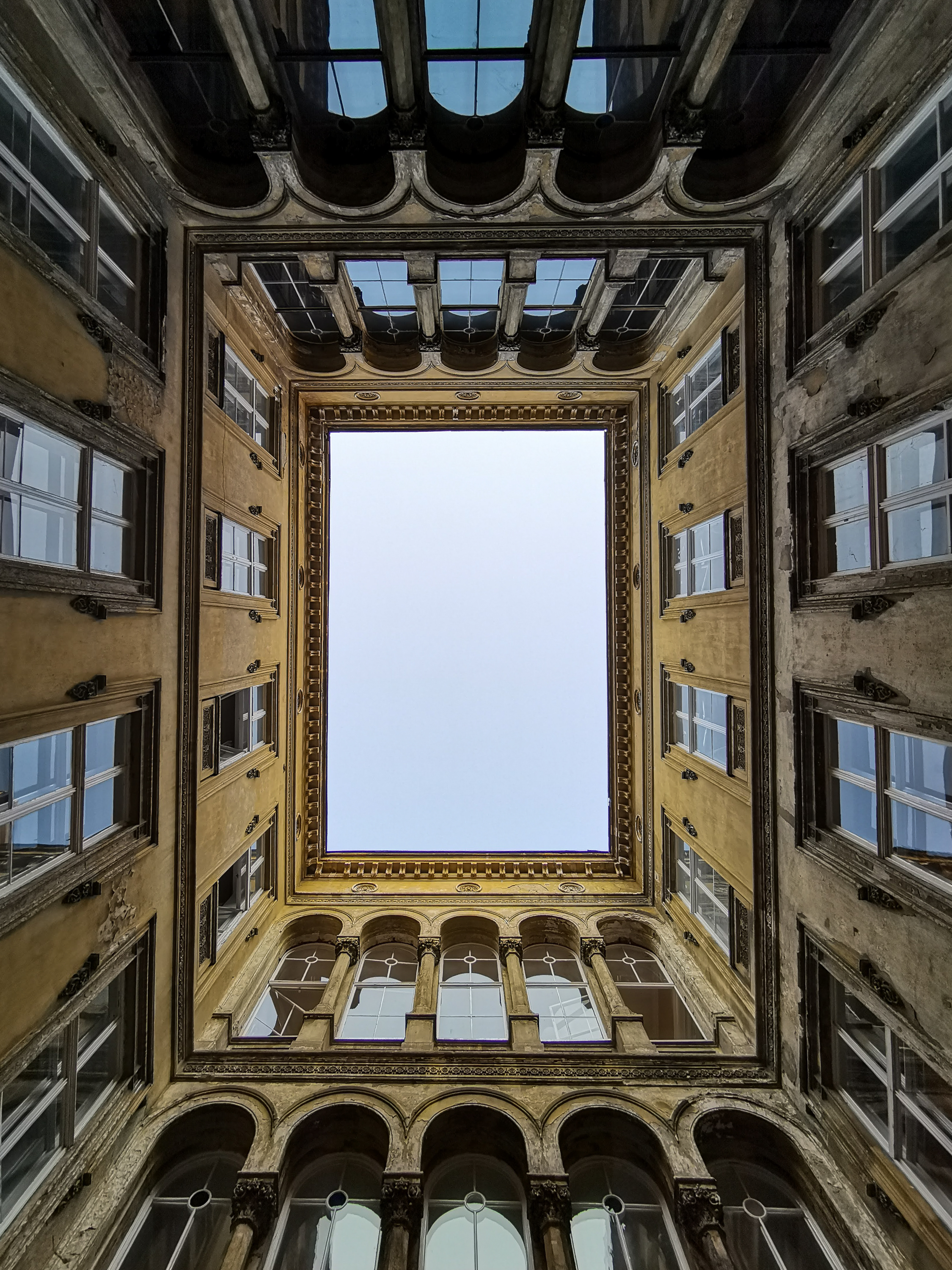 Building Architecture Windows Bottom-view Sky