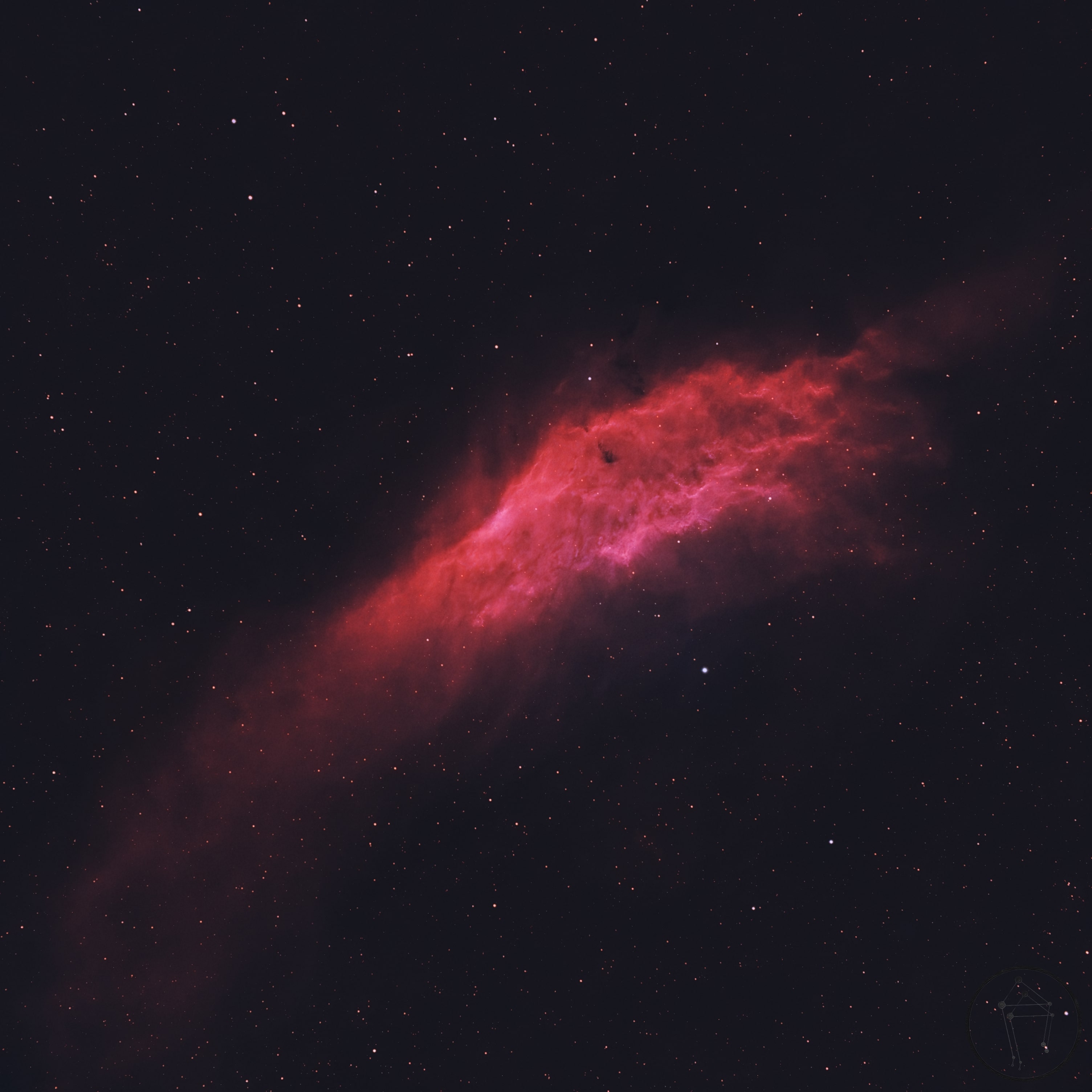 California-nebula Nebula Stars Glare Space Red