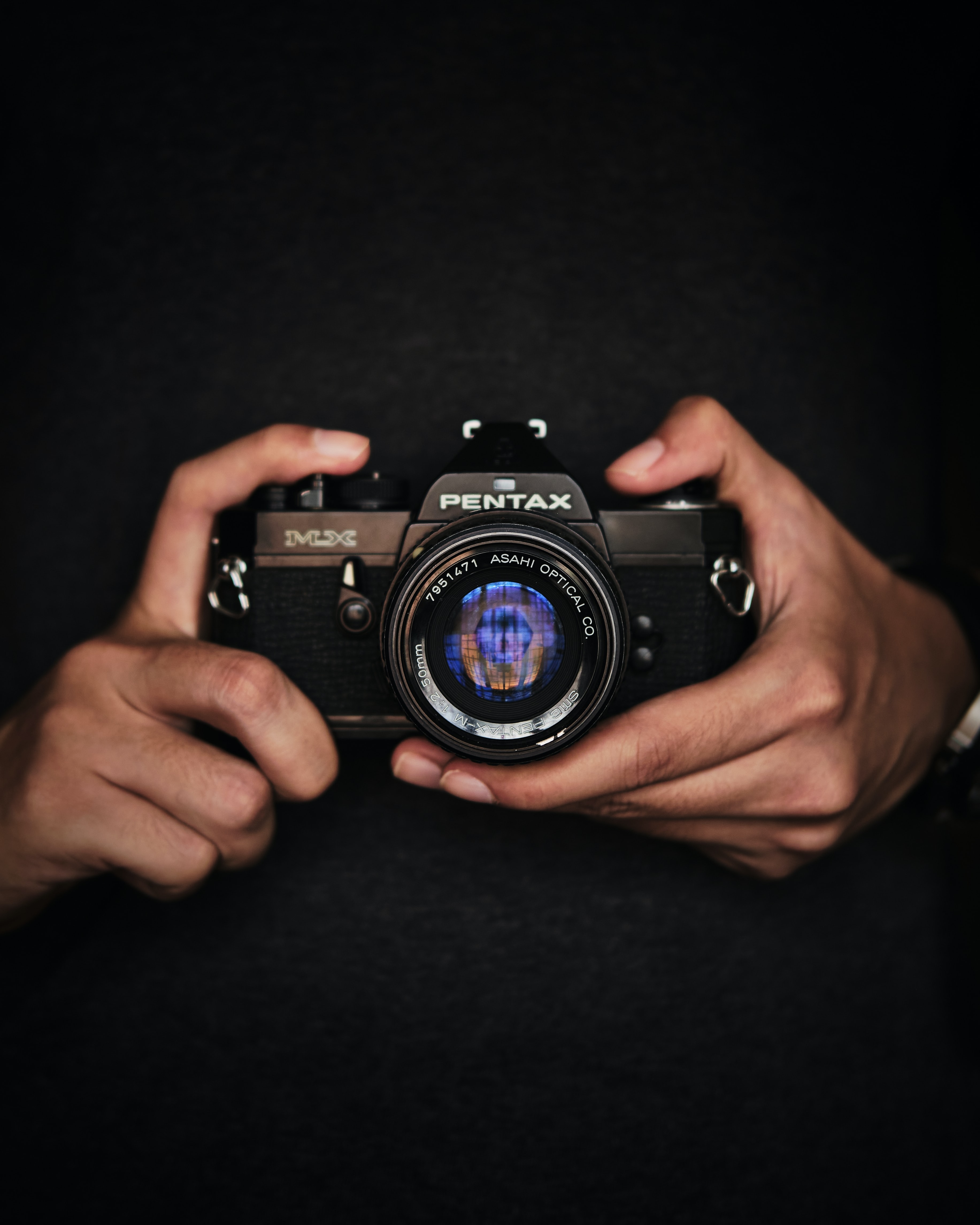 Camera Objective Lens Hands Photographer