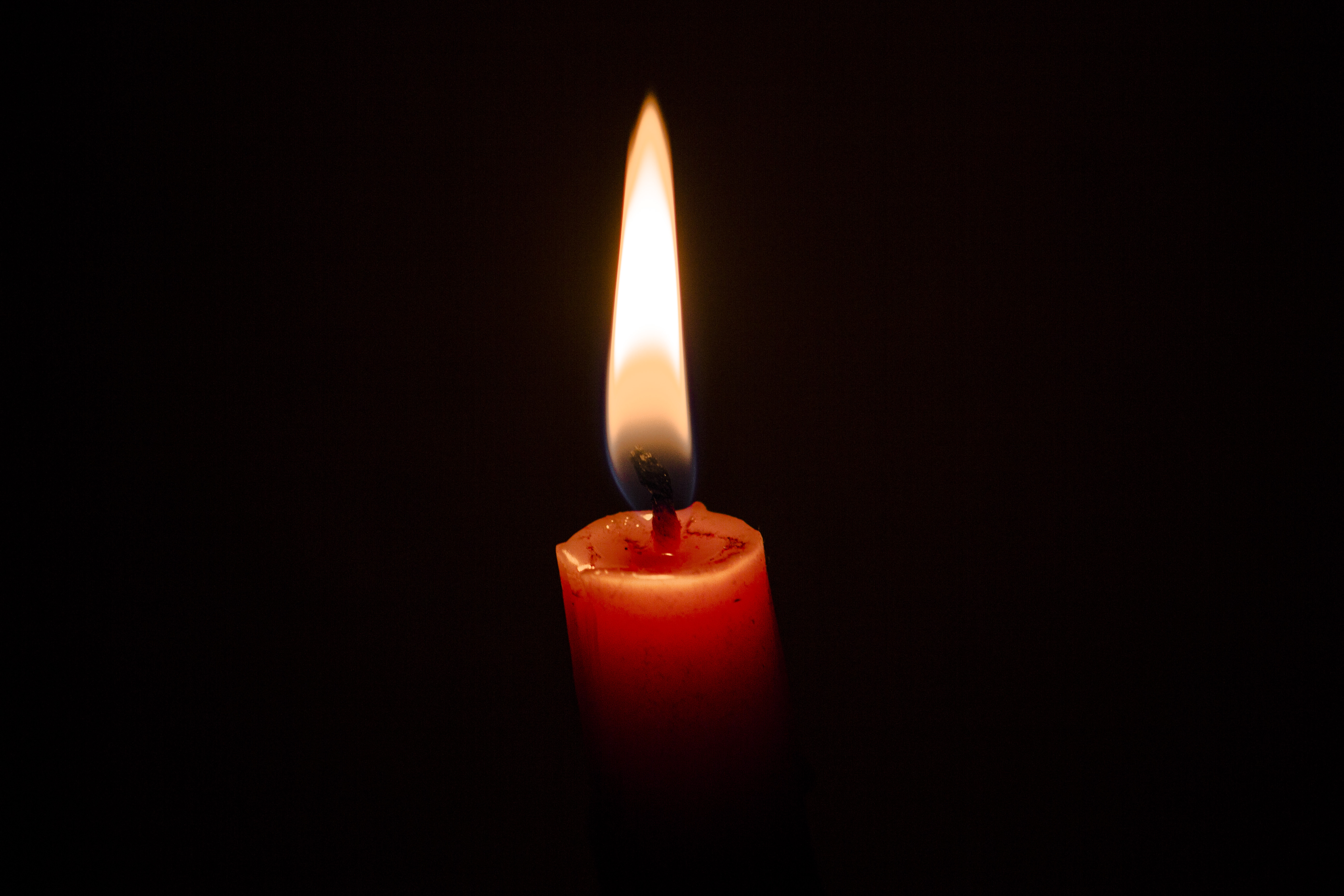 Candle Fire Light Darkness Dark
