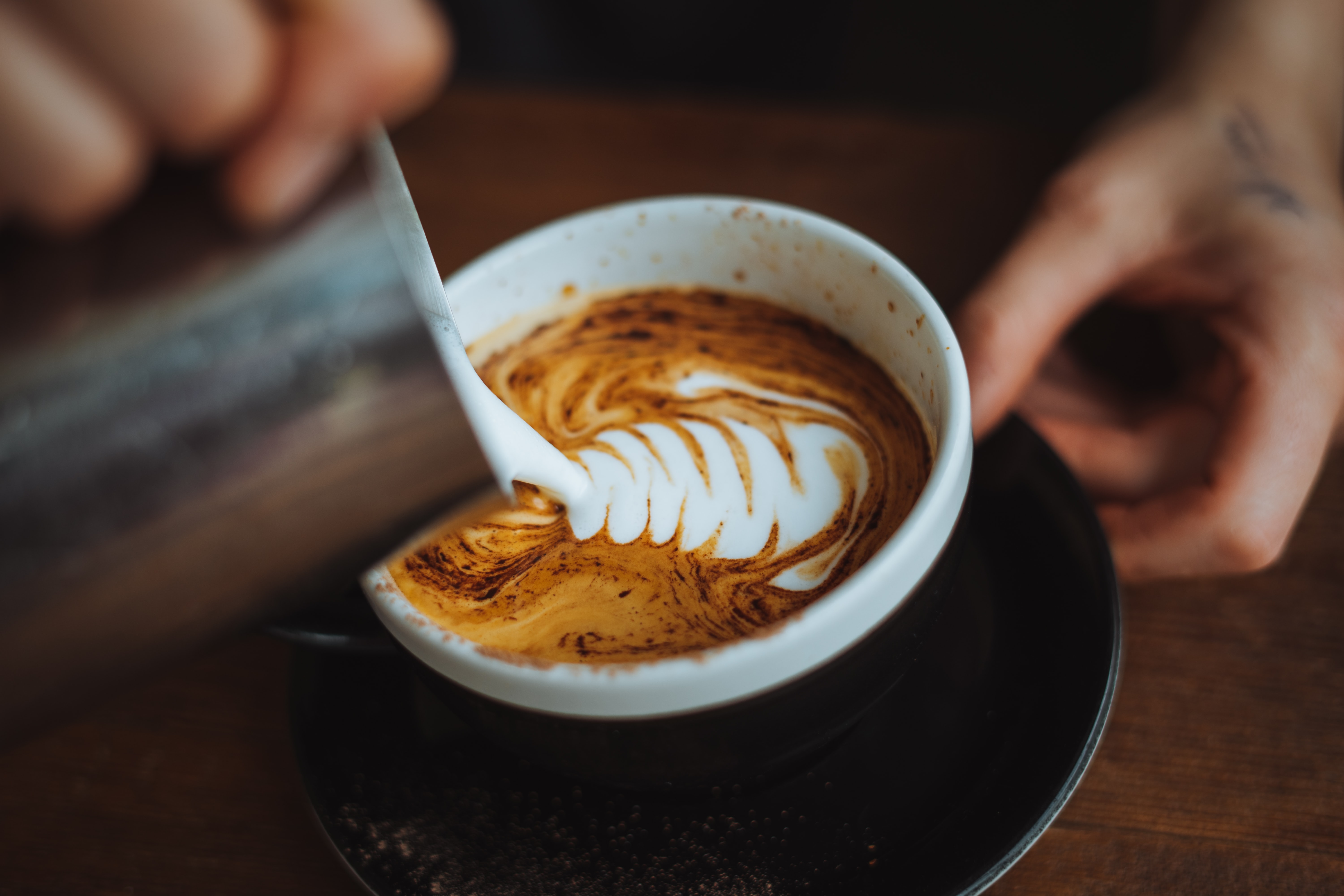 Cappuccino Coffee Cream Foam Cup Drink