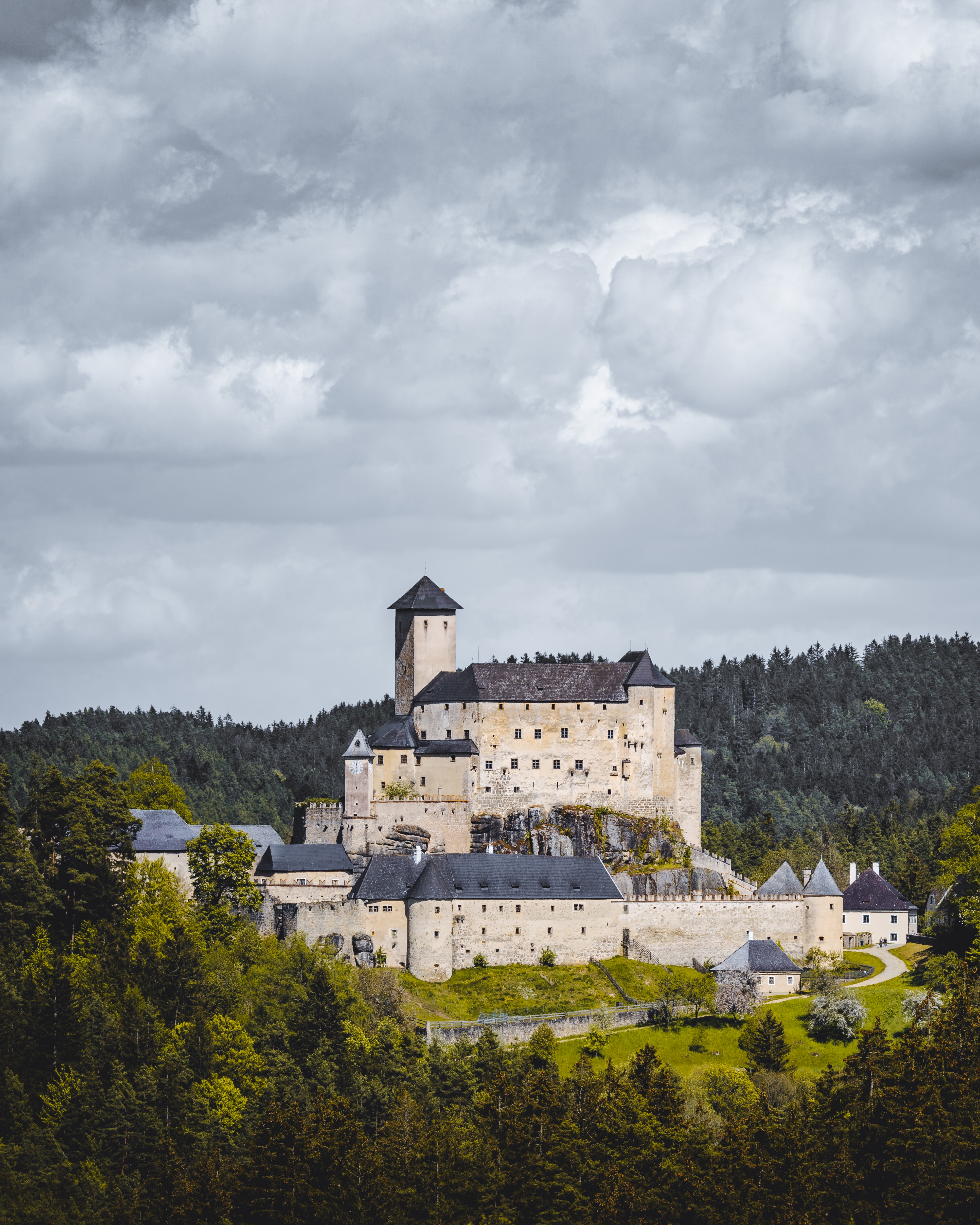 Castle Architecture Building Forest Trees