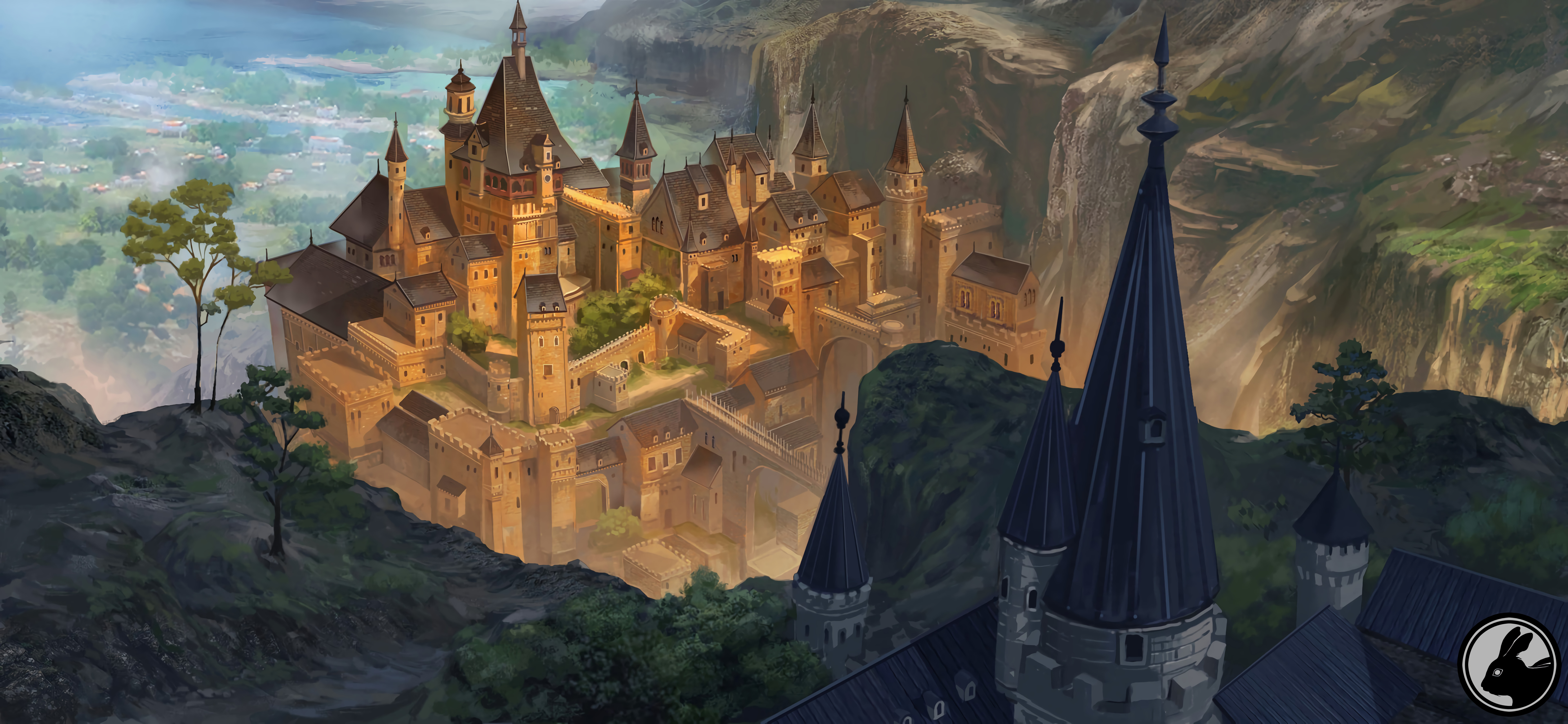 Castle Buildings Fantasy Art