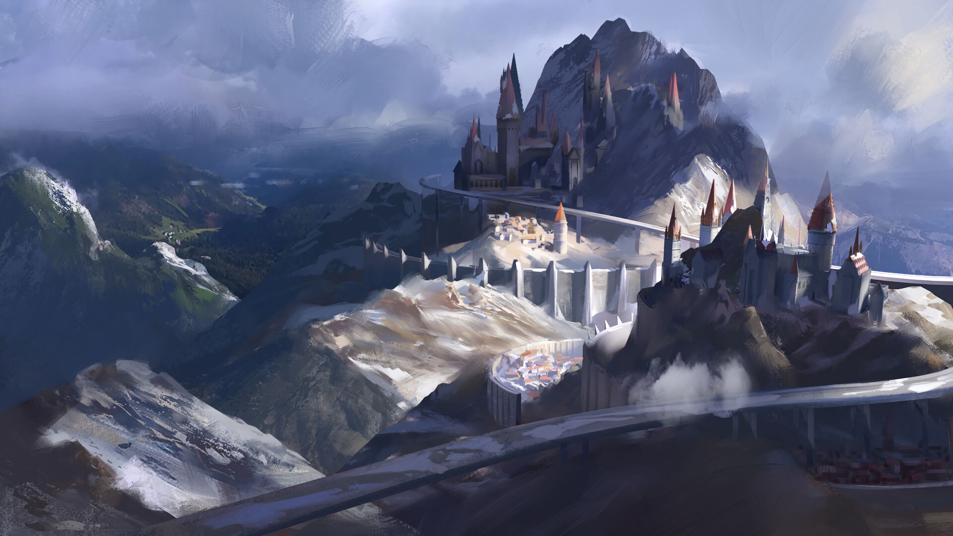 Castle Rocks Fantasy Art