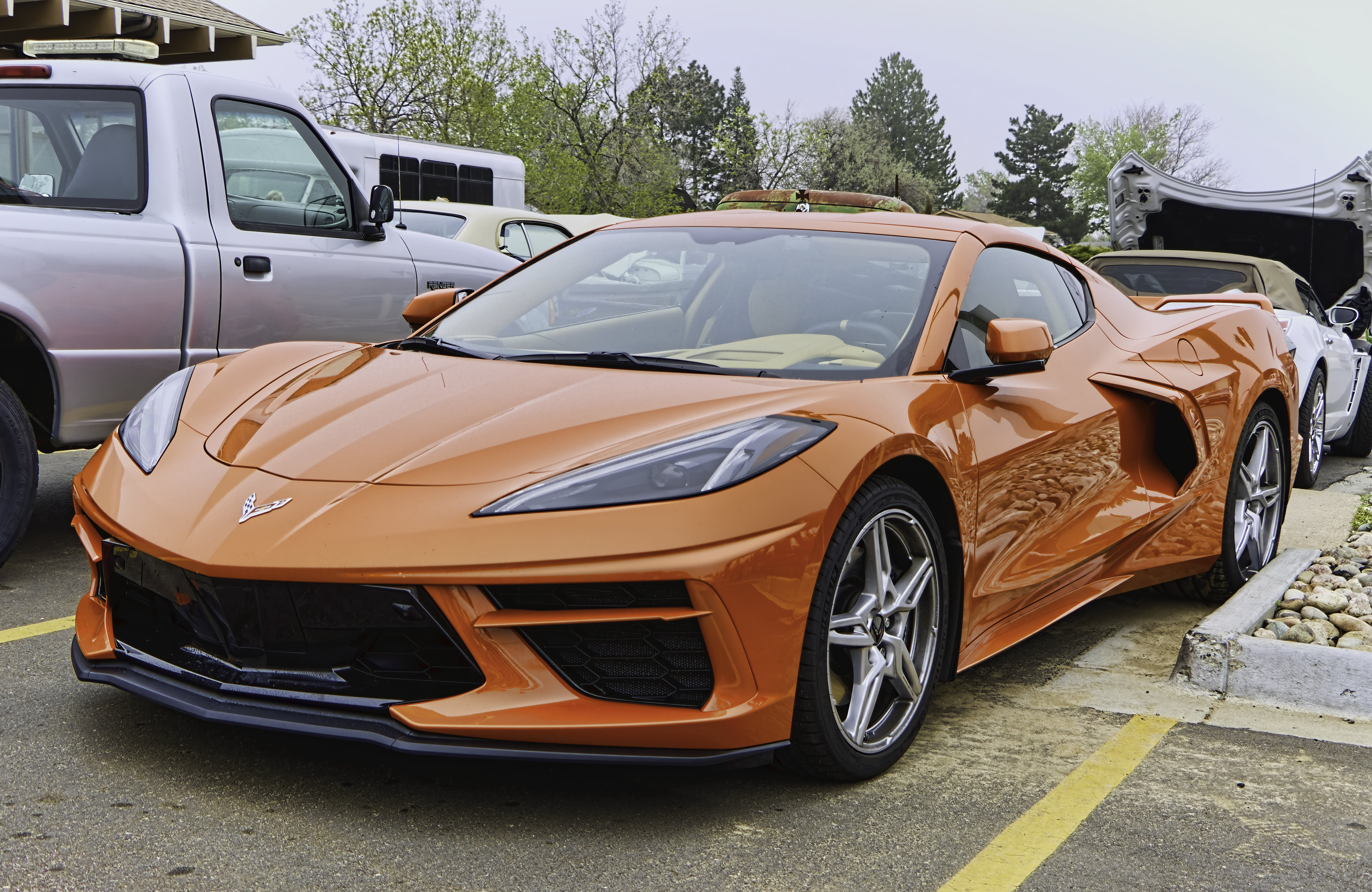 Chevrolet-corvette Chevrolet Car Sports-car Red