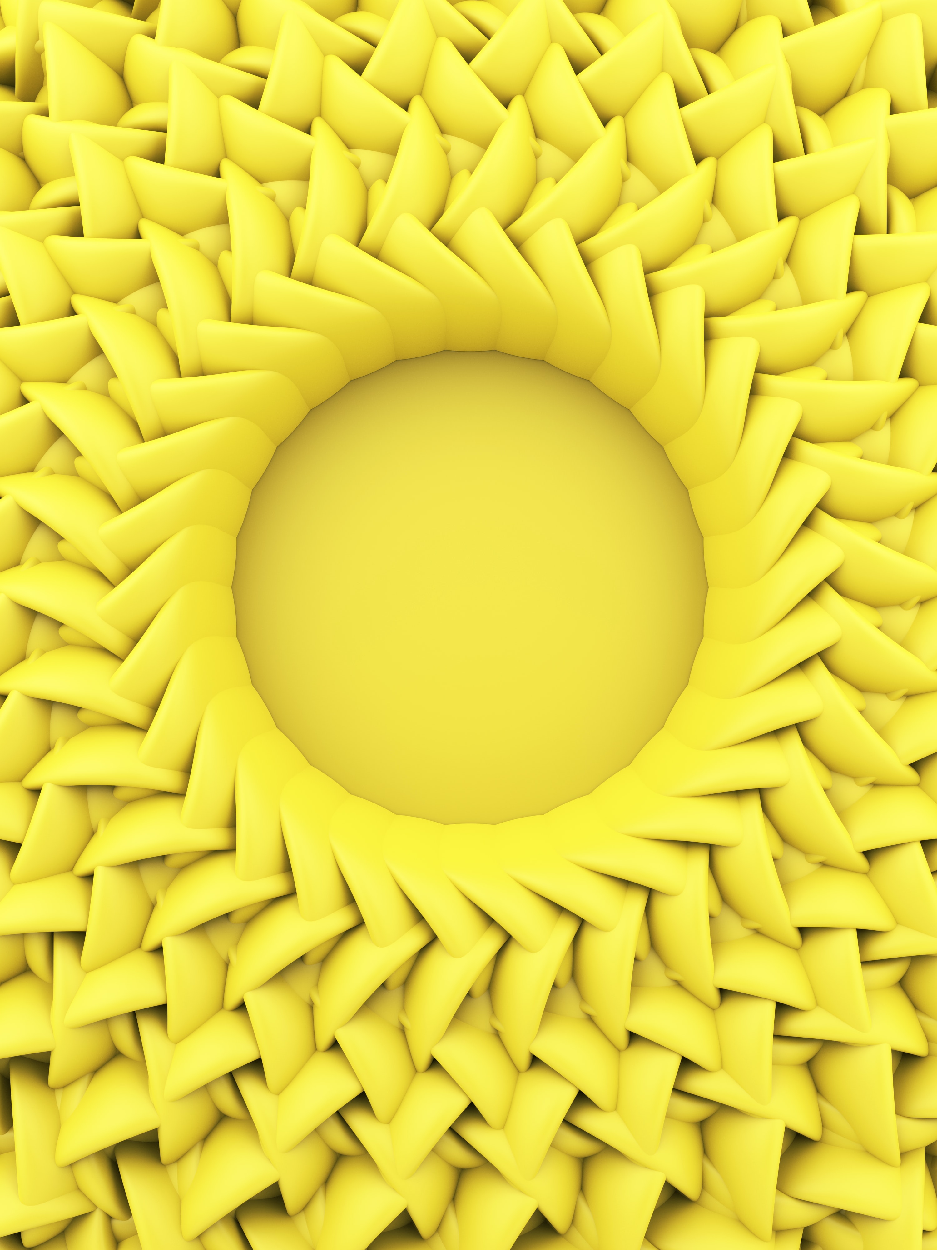 Circle Relief 3d Yellow