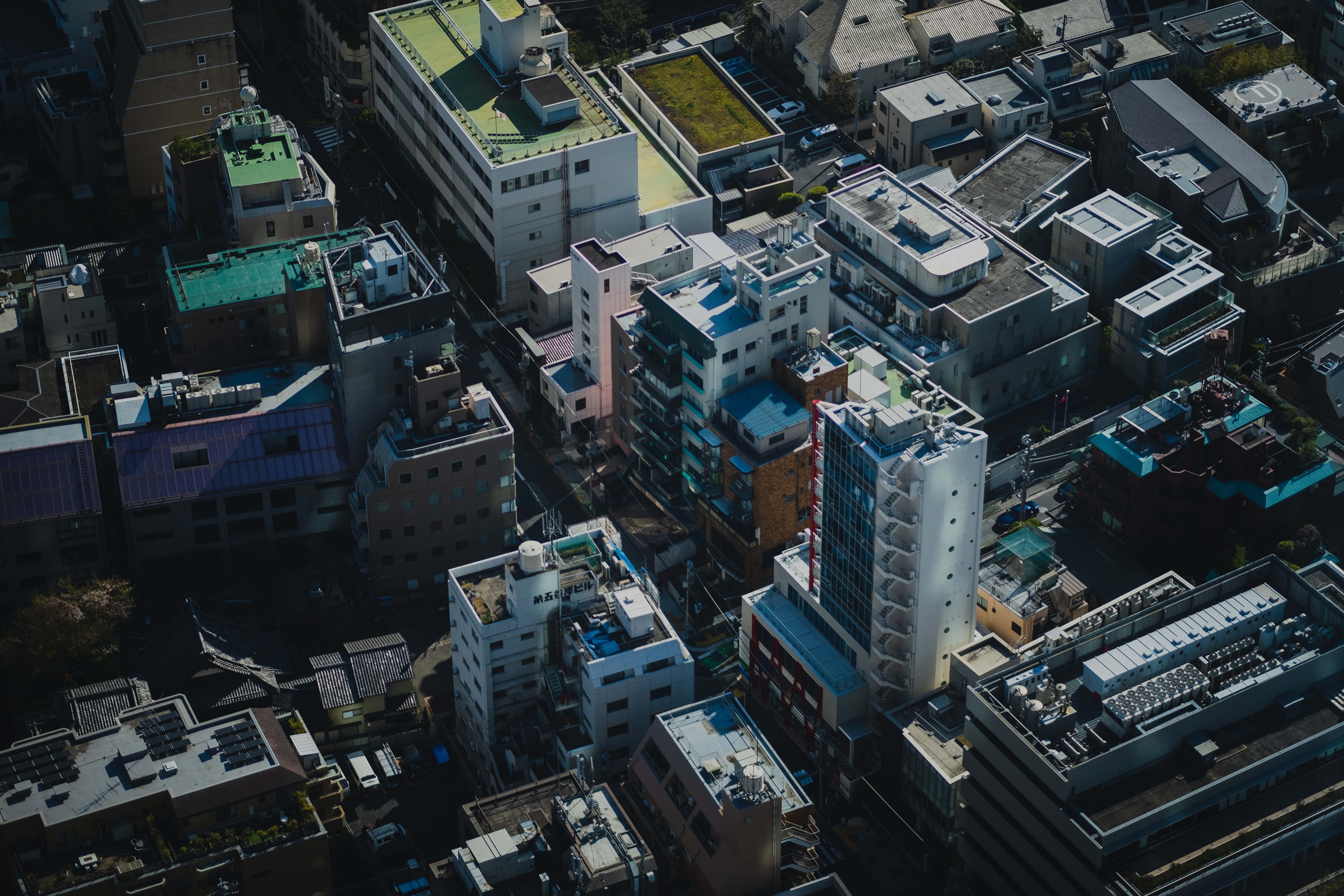 City Aerial-view Buildings Height Overview