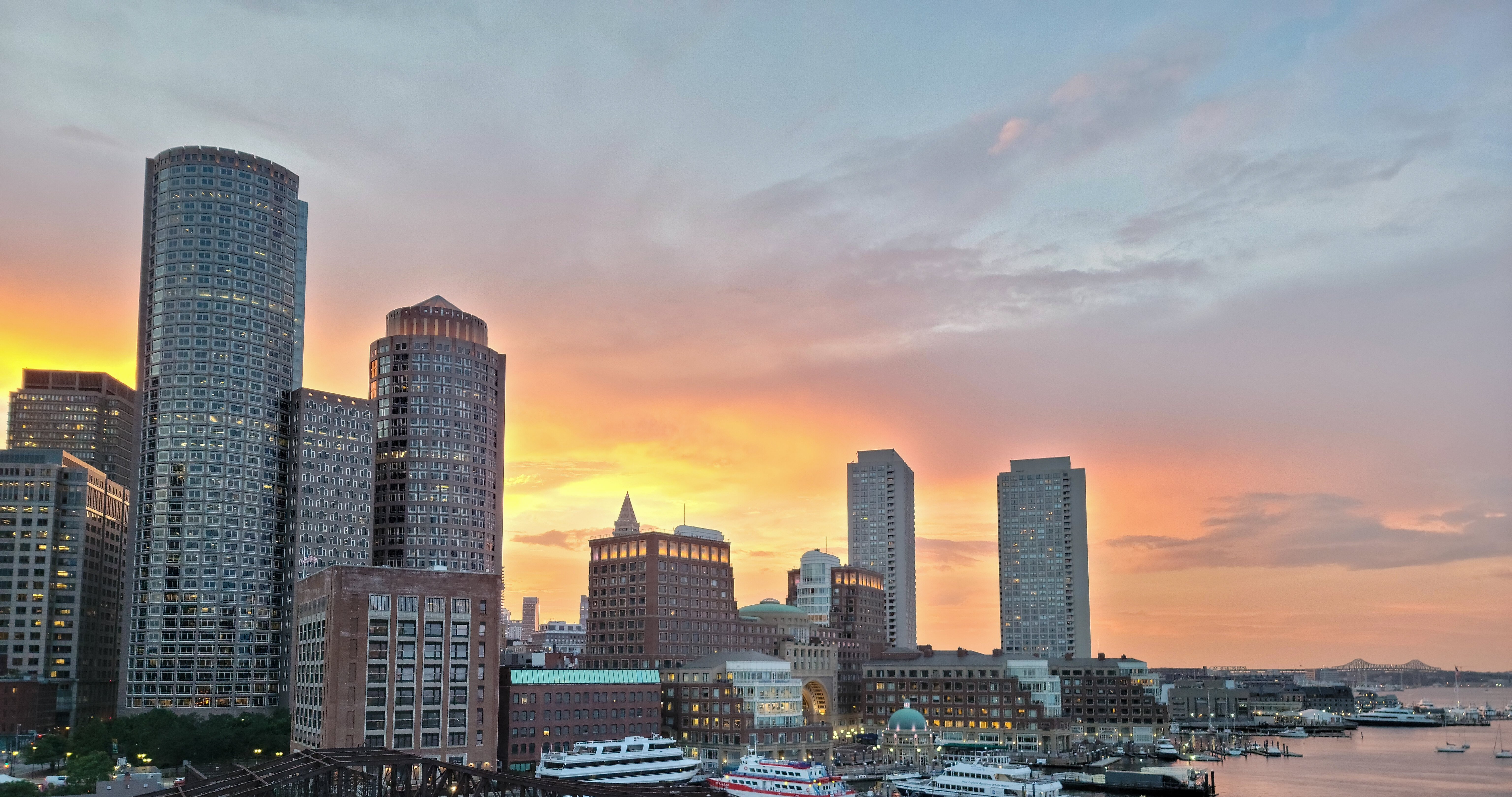 City Buildings Architecture Aerial-view Sunset