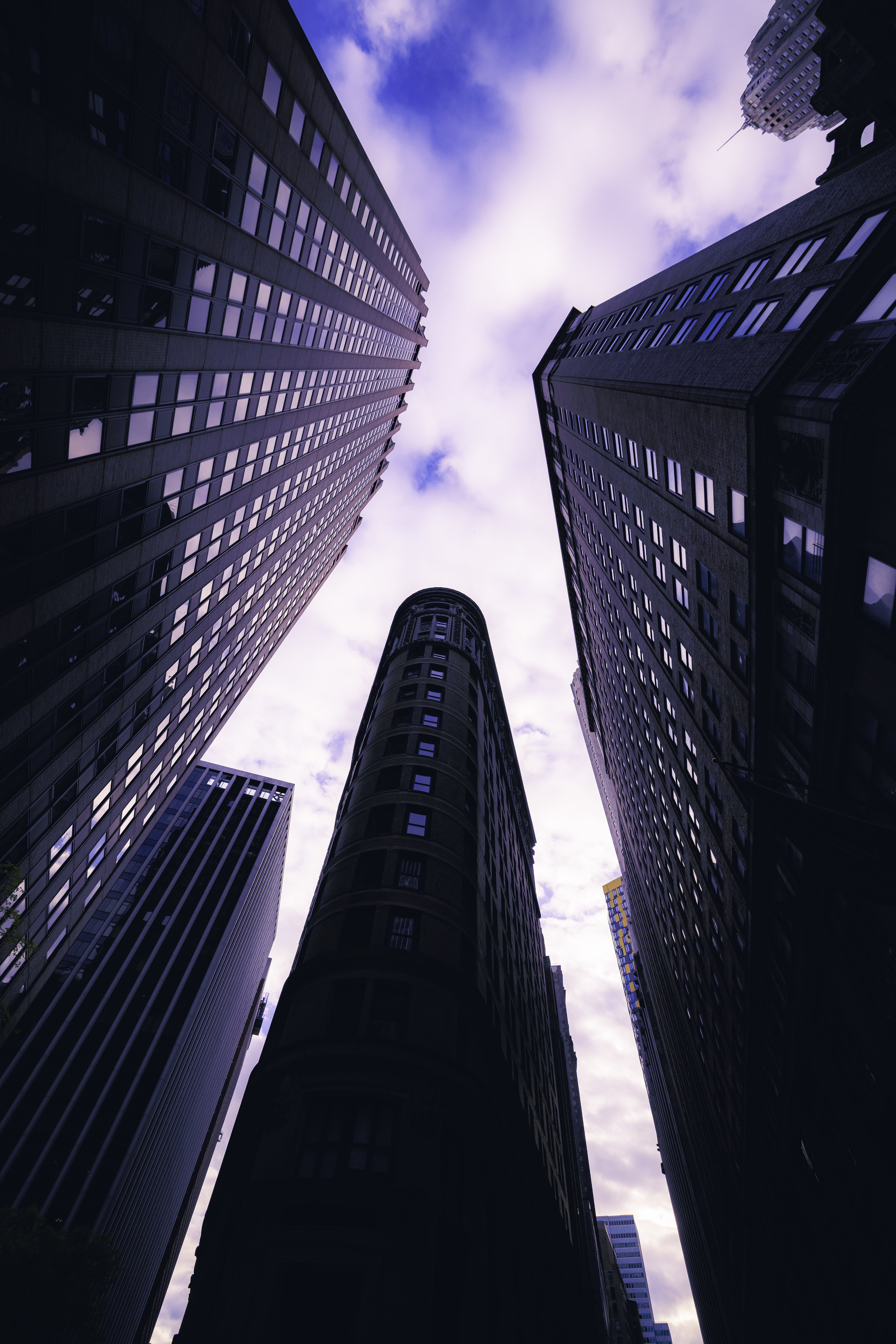 City Buildings Architecture Sky Bottom-view