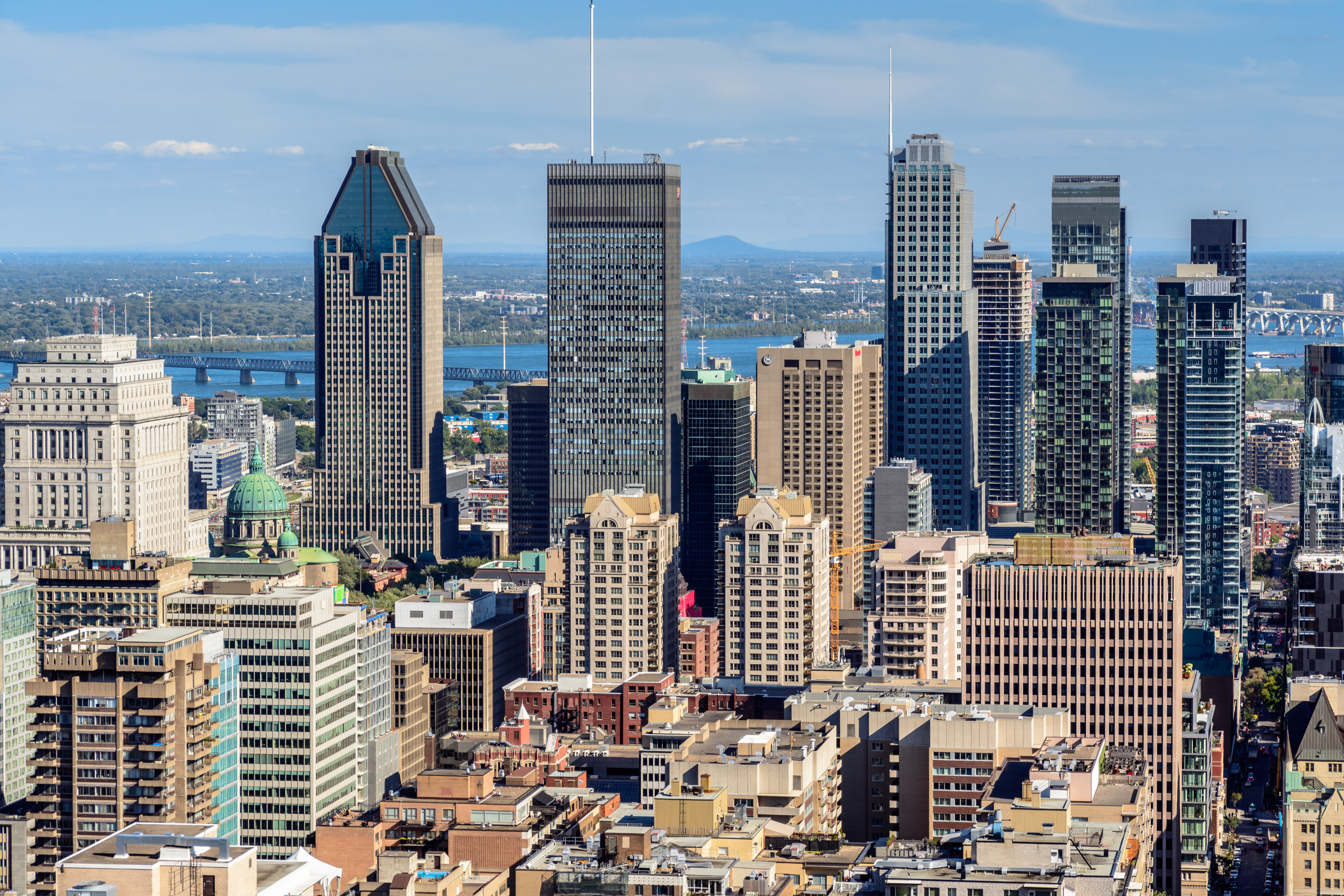 City Buildings Metropolis Aerial-view