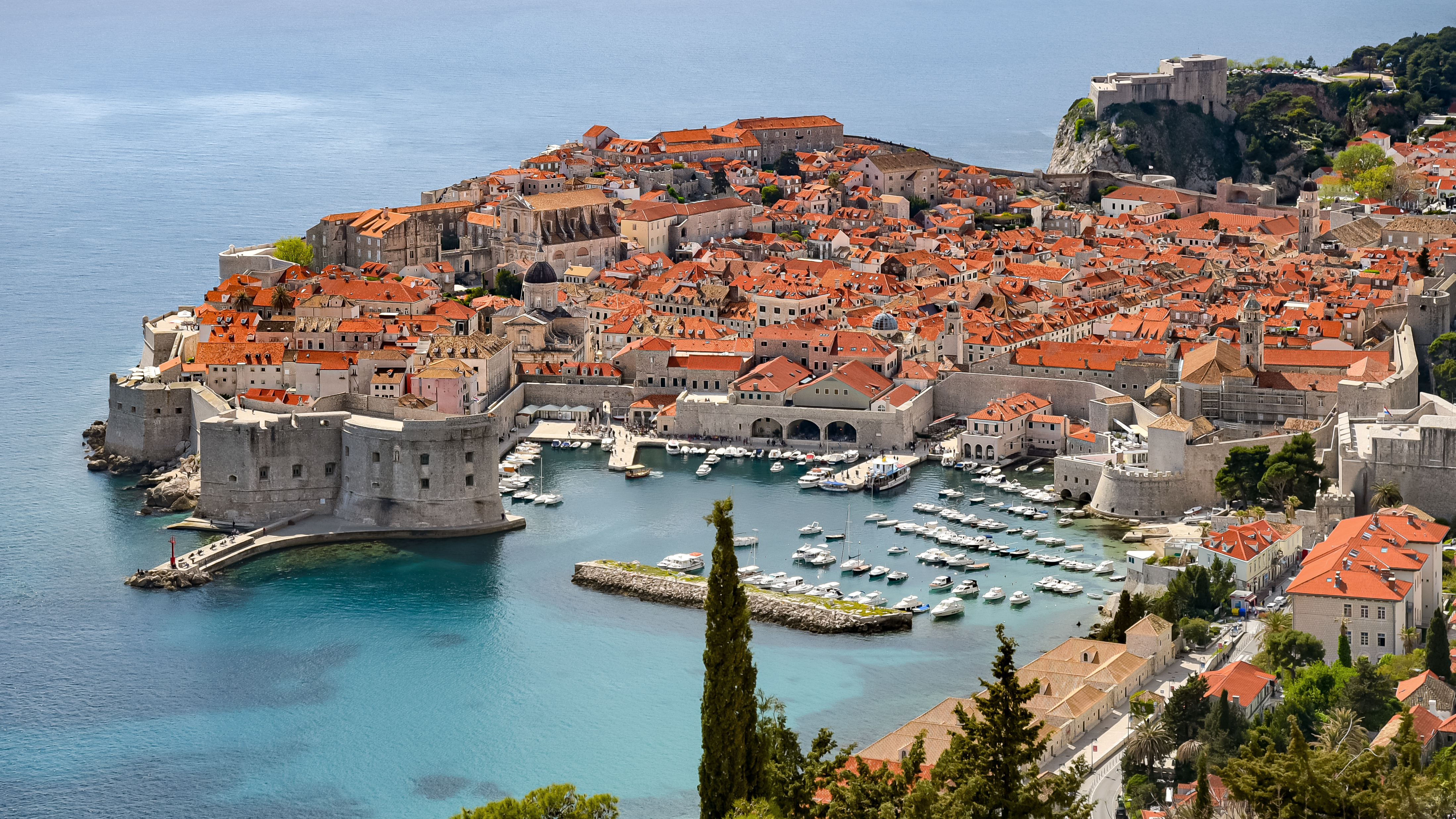 City Buildings Walls Island Aerial-view