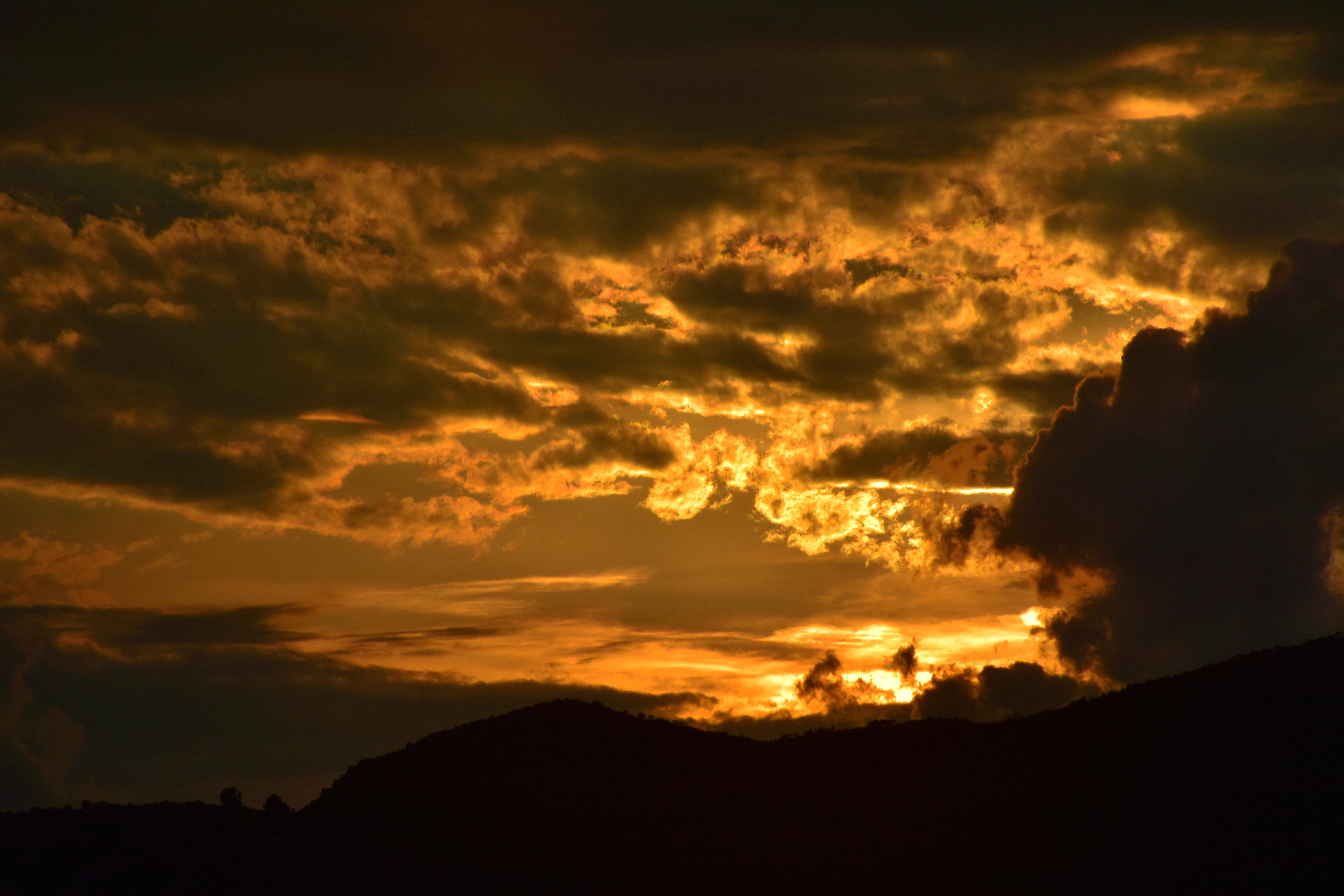 Clouds Sky Sunset Dark