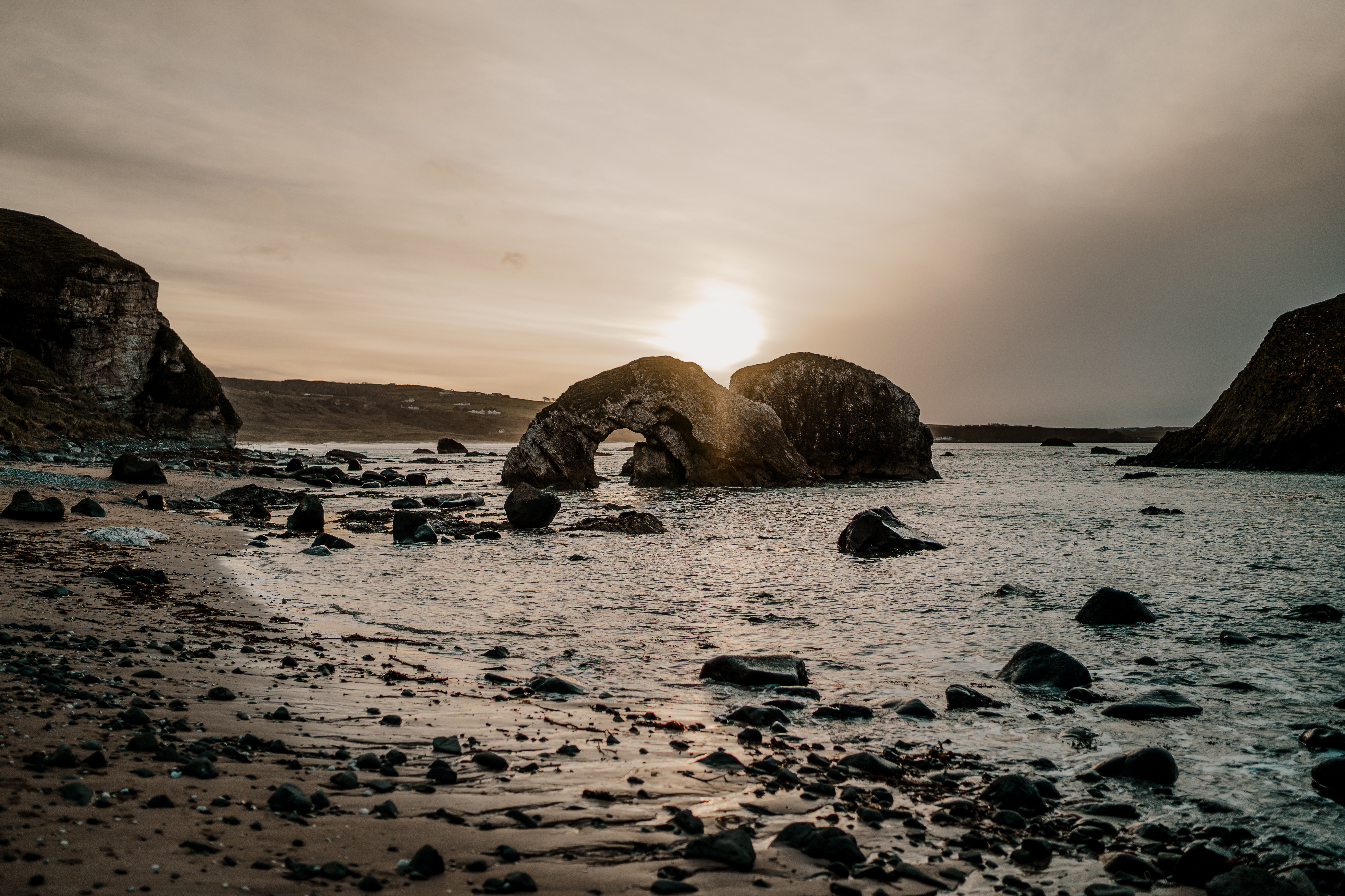 Coast Rocks Sea Twilight