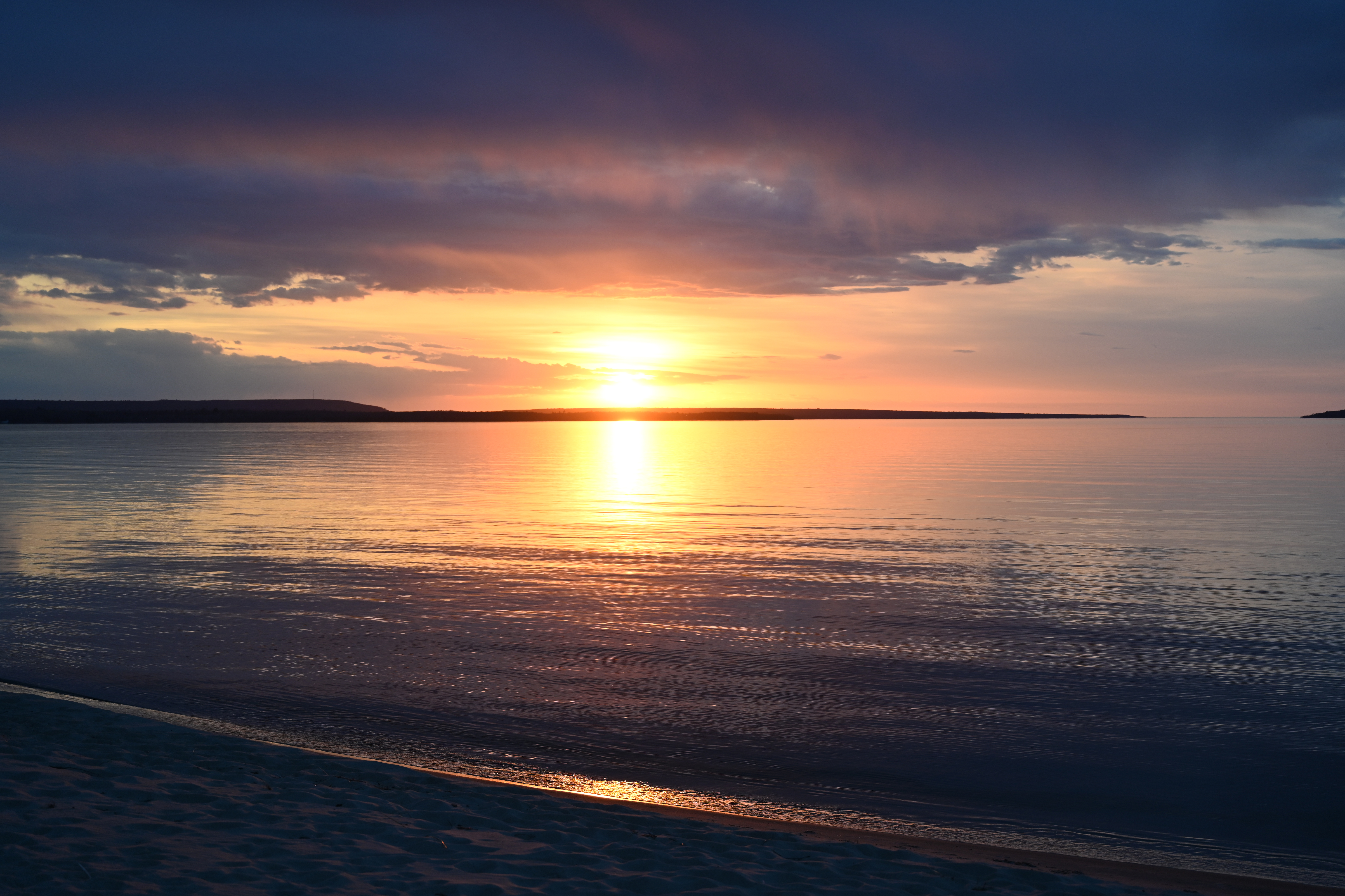 Coast Sea Horizon Sunset