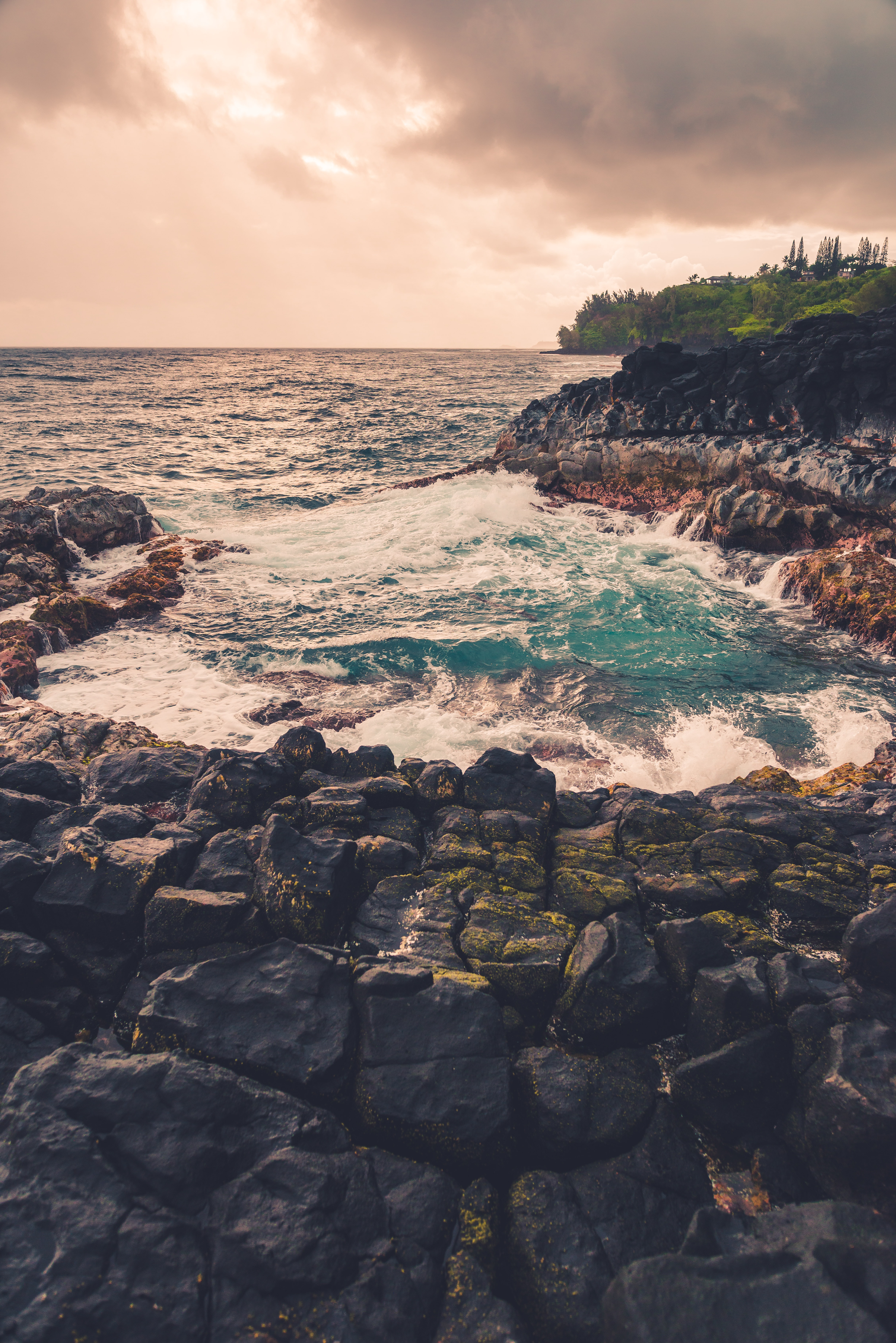 Coast Stones Sea Horizon Landscape