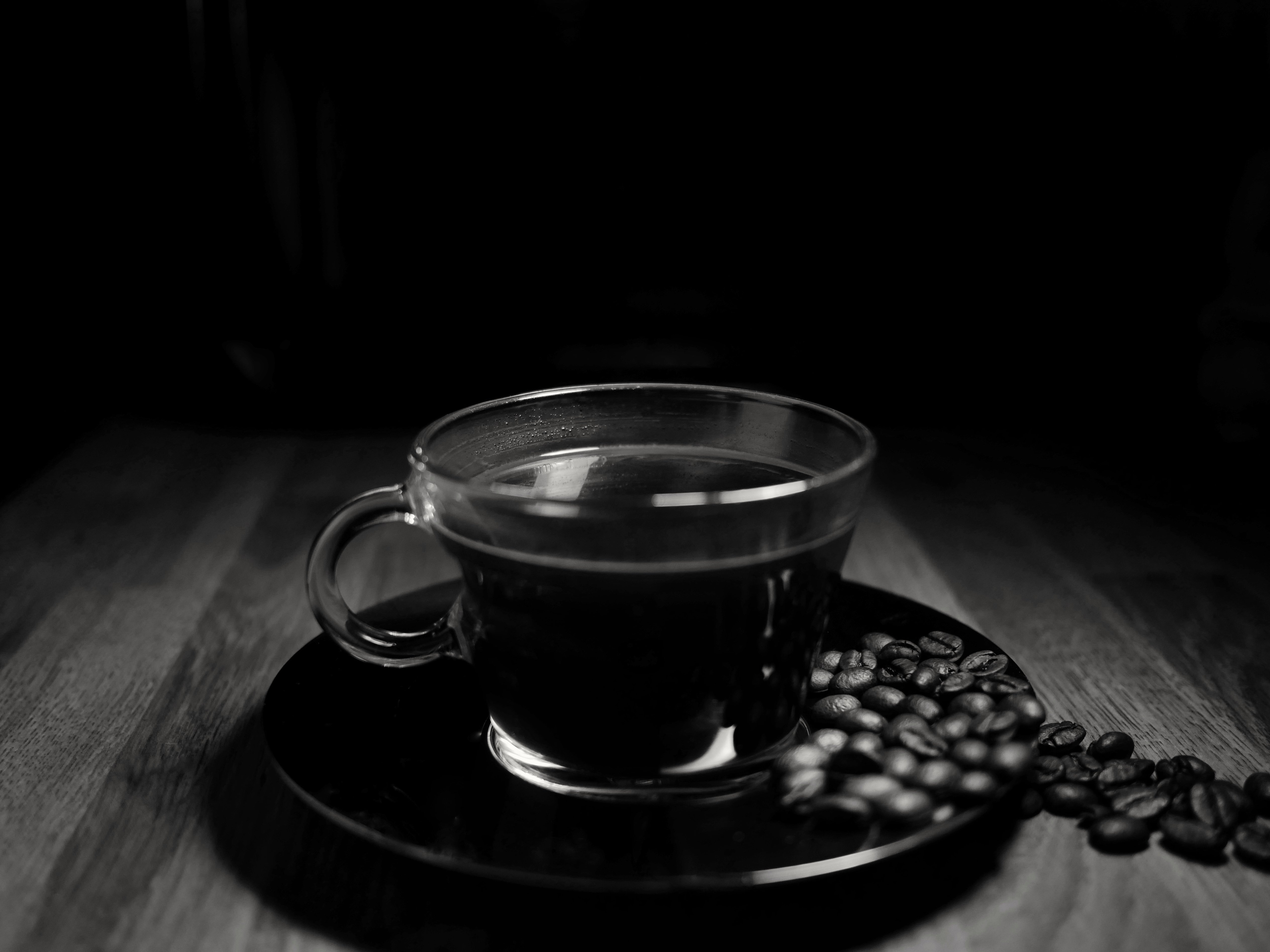 Coffee Drink Coffee-beans Cup Black-and-white