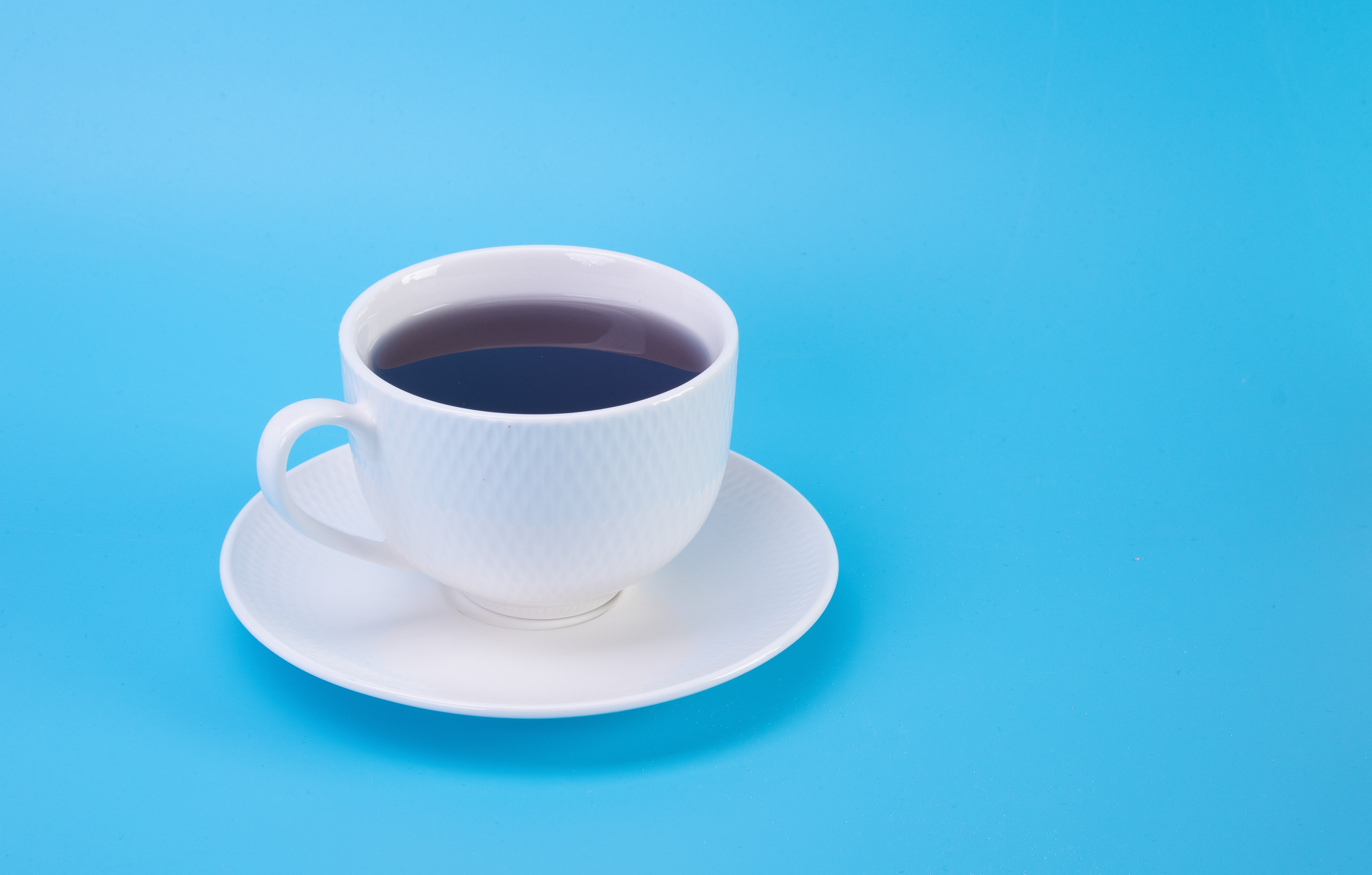 Coffee Drink Cup Saucer Blue