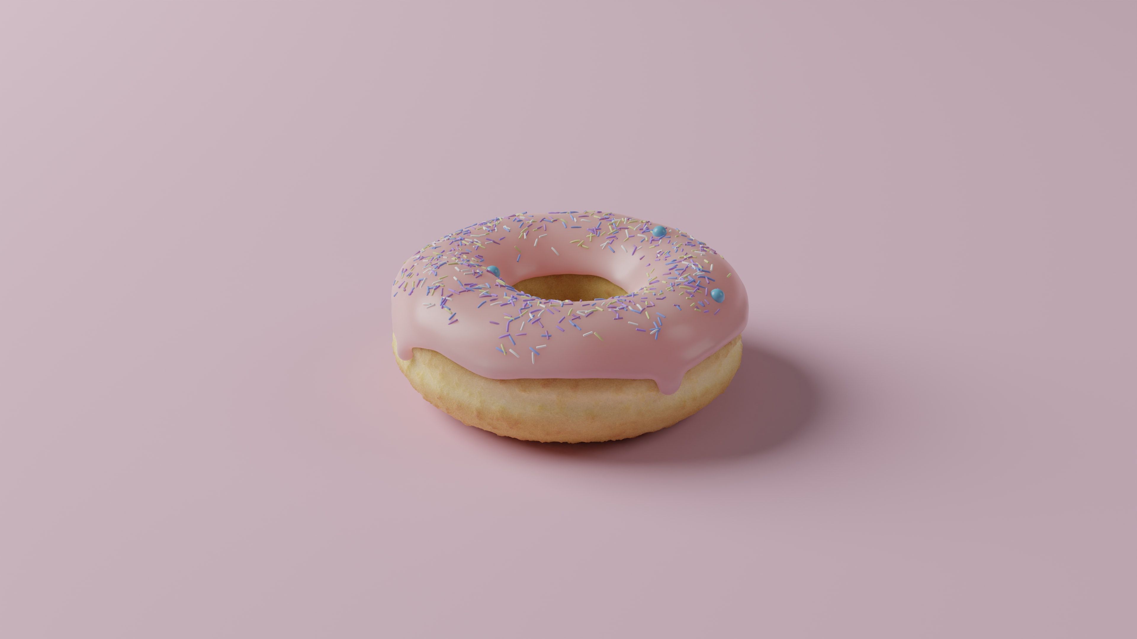 Donut Icing Sprinkling Pink