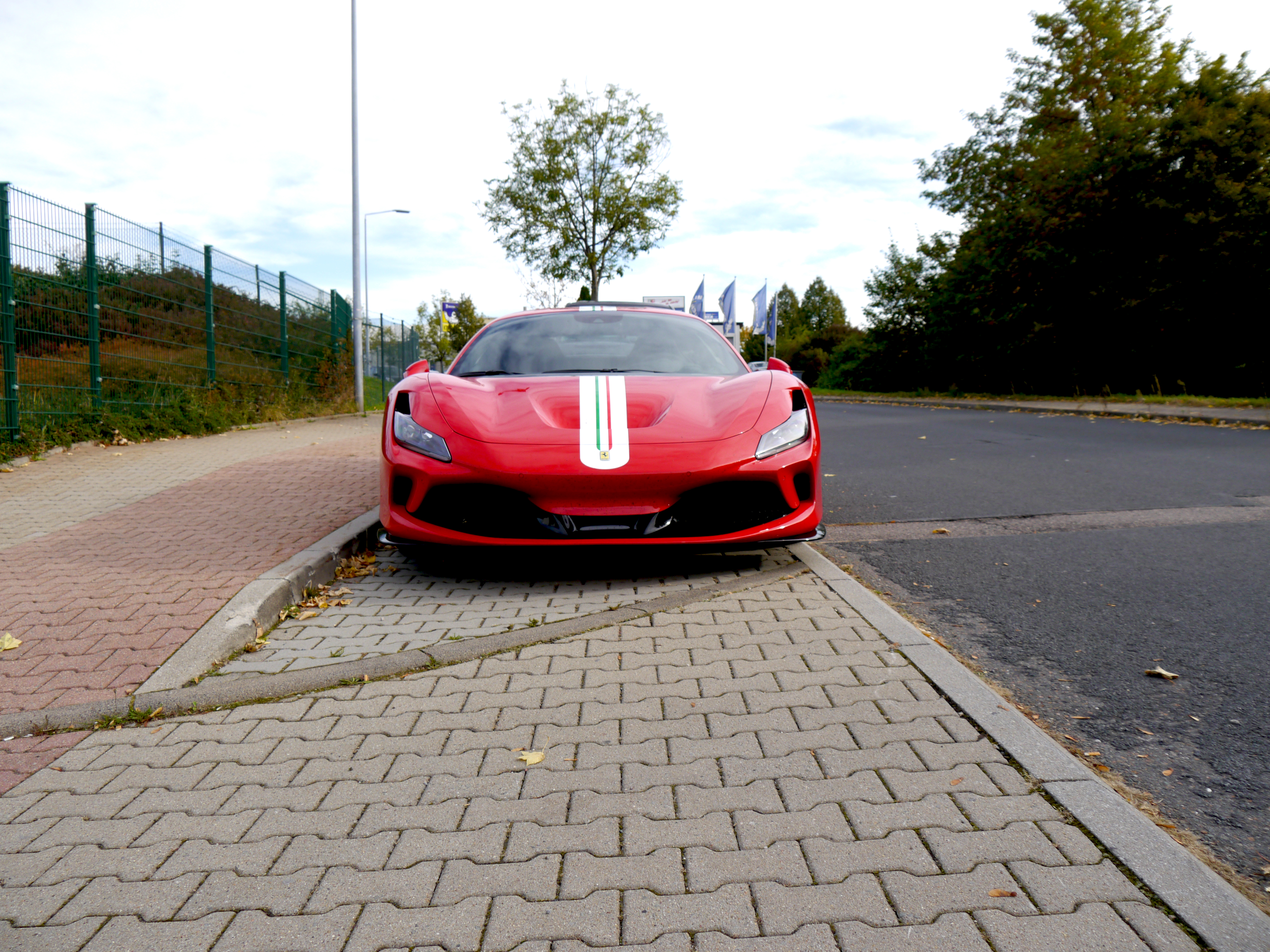 Ferrari Car Red Front-view