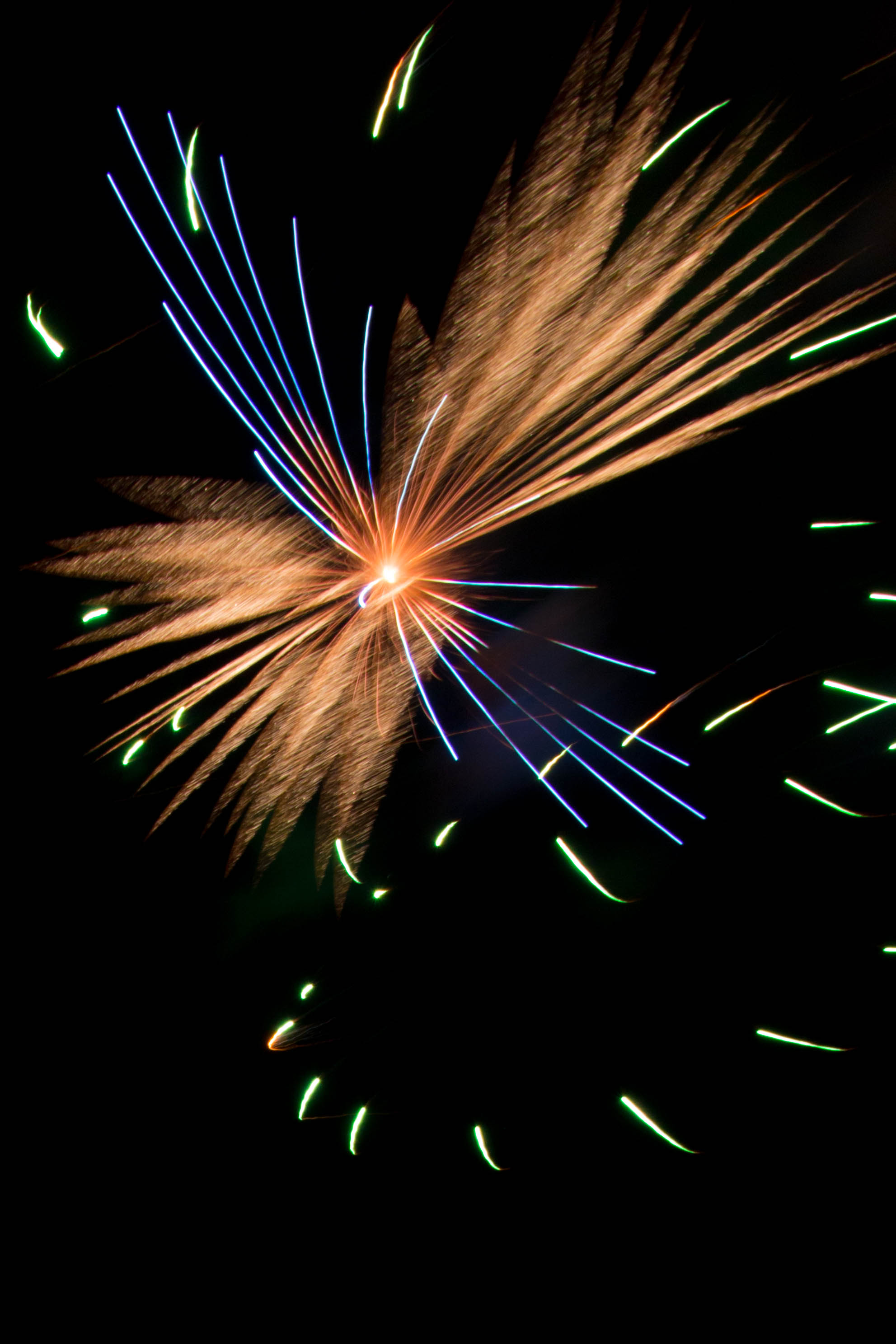 Fireworks Sparks Explosion Lights Night Dark