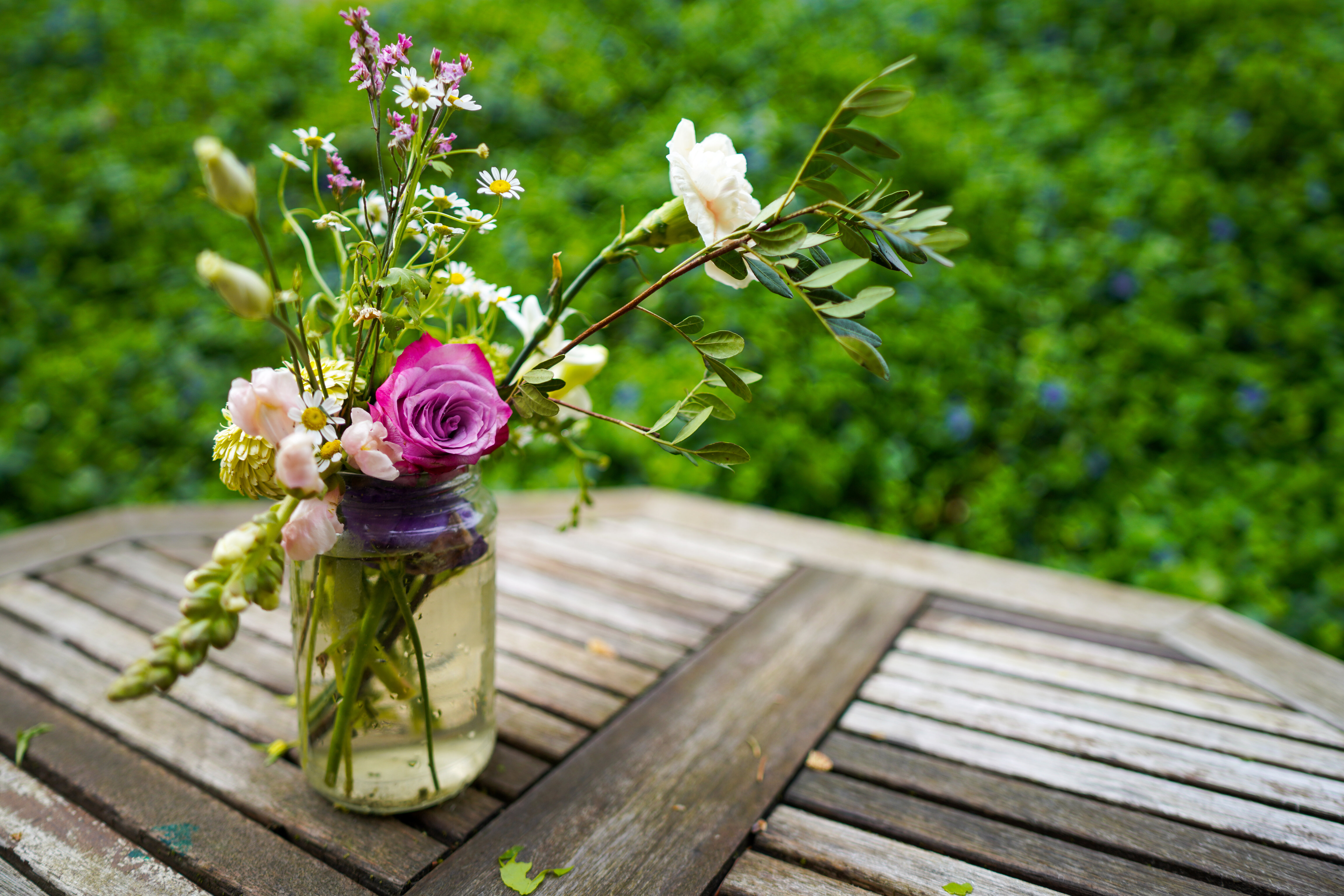 Flowers Bouquet Jar Aesthetics