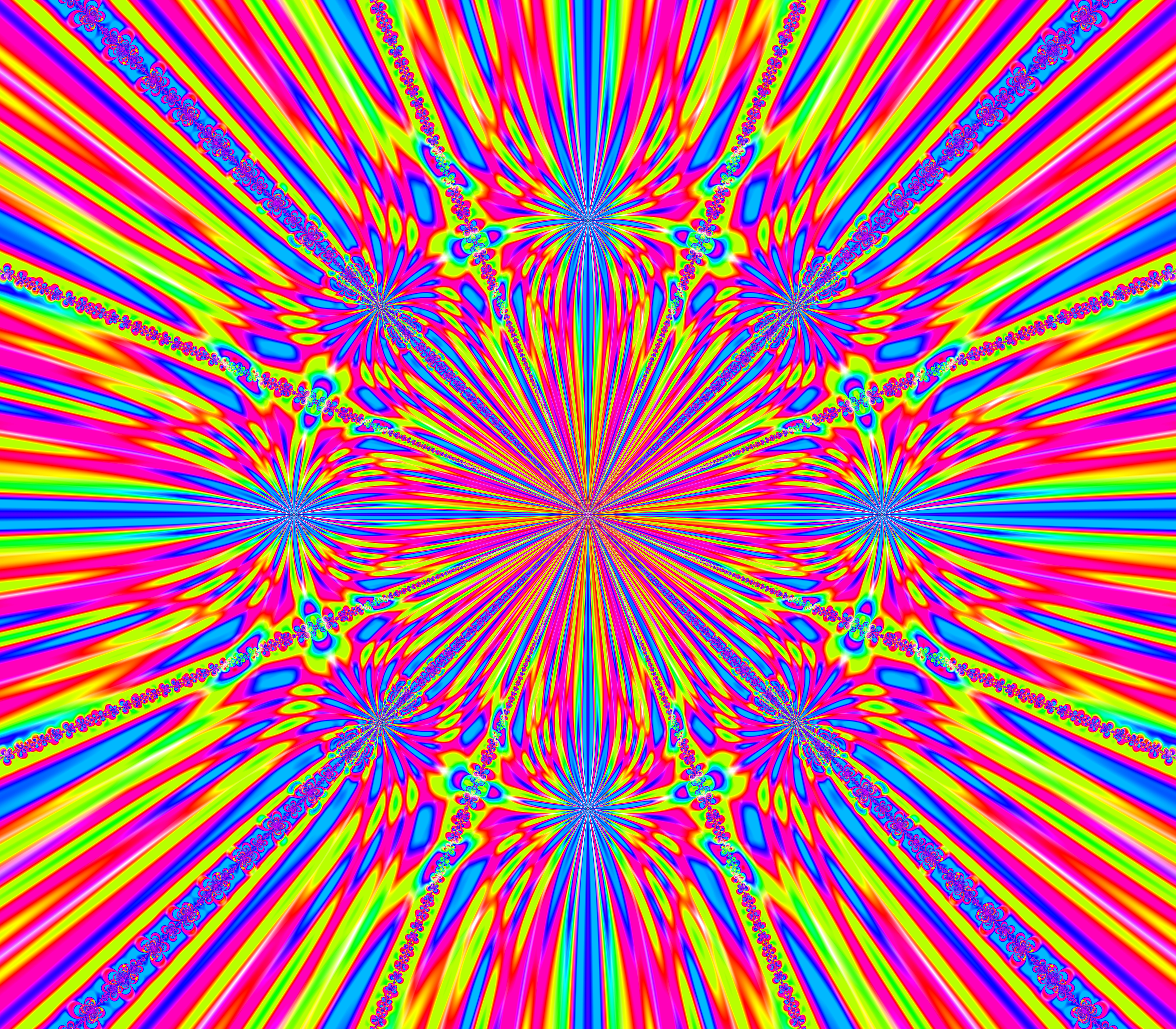 Fractal Kaleidoscope Colorful Abstraction