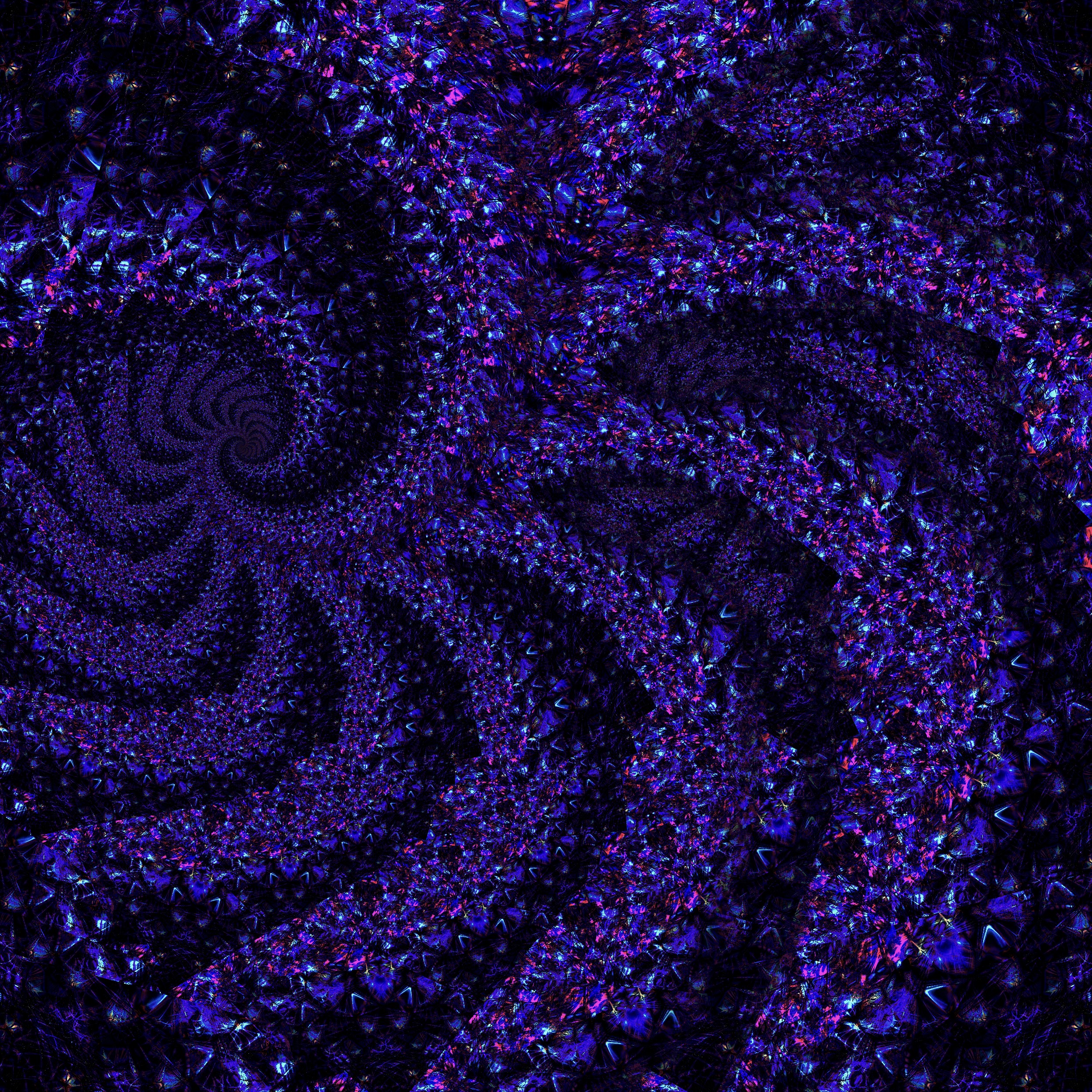 Fractal Pattern Abstraction Purple Dark