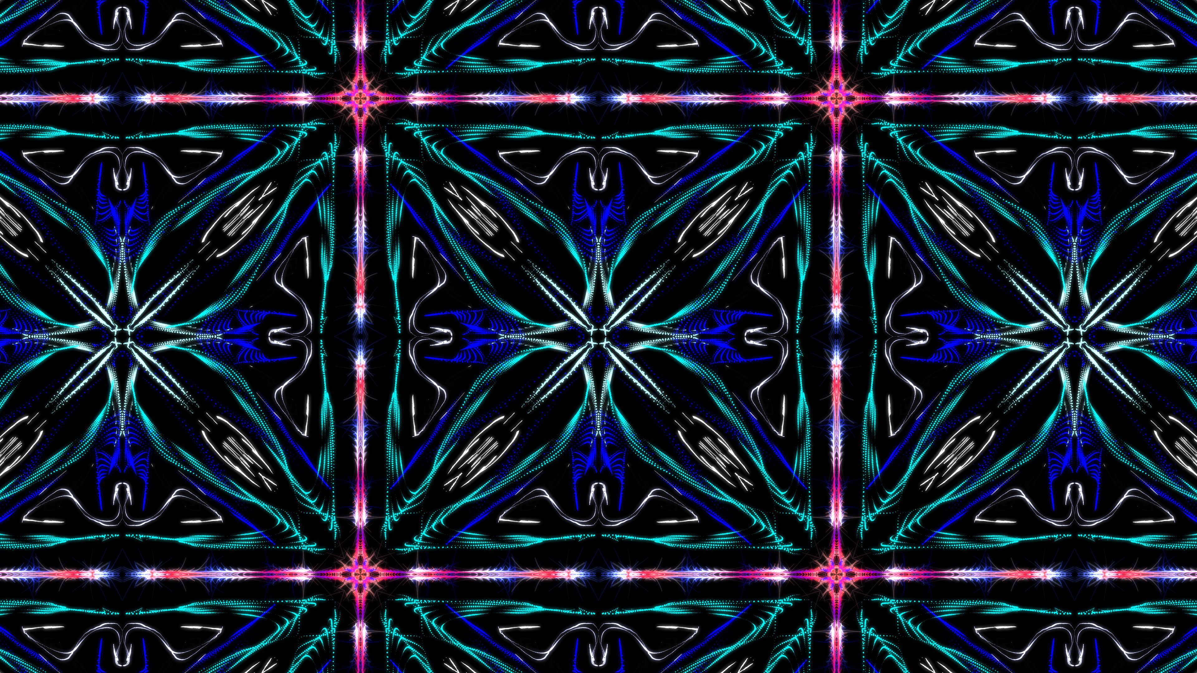 Fractal Pattern Glow Abstraction Glare