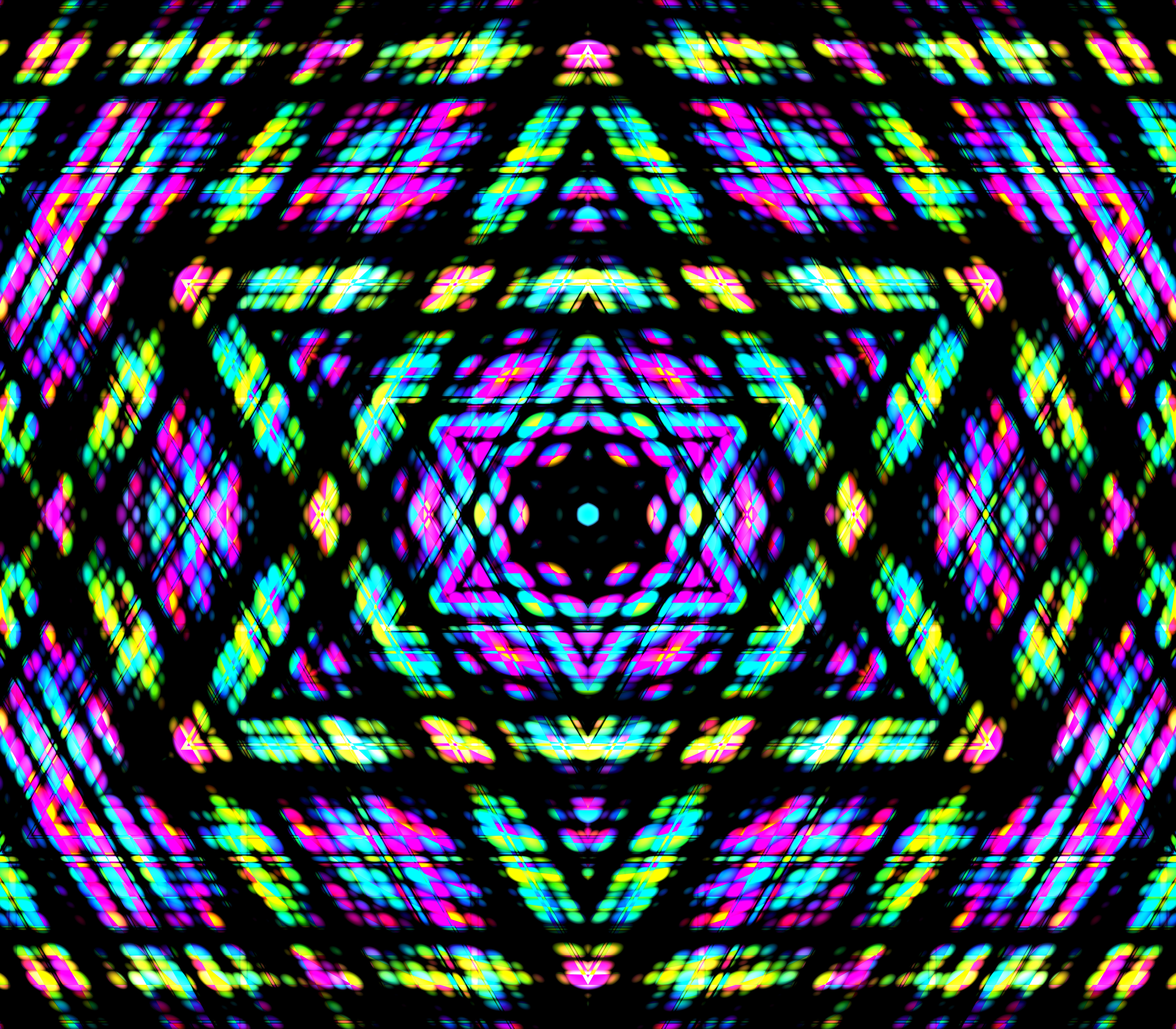 Fractal Shapes Colorful Abstraction