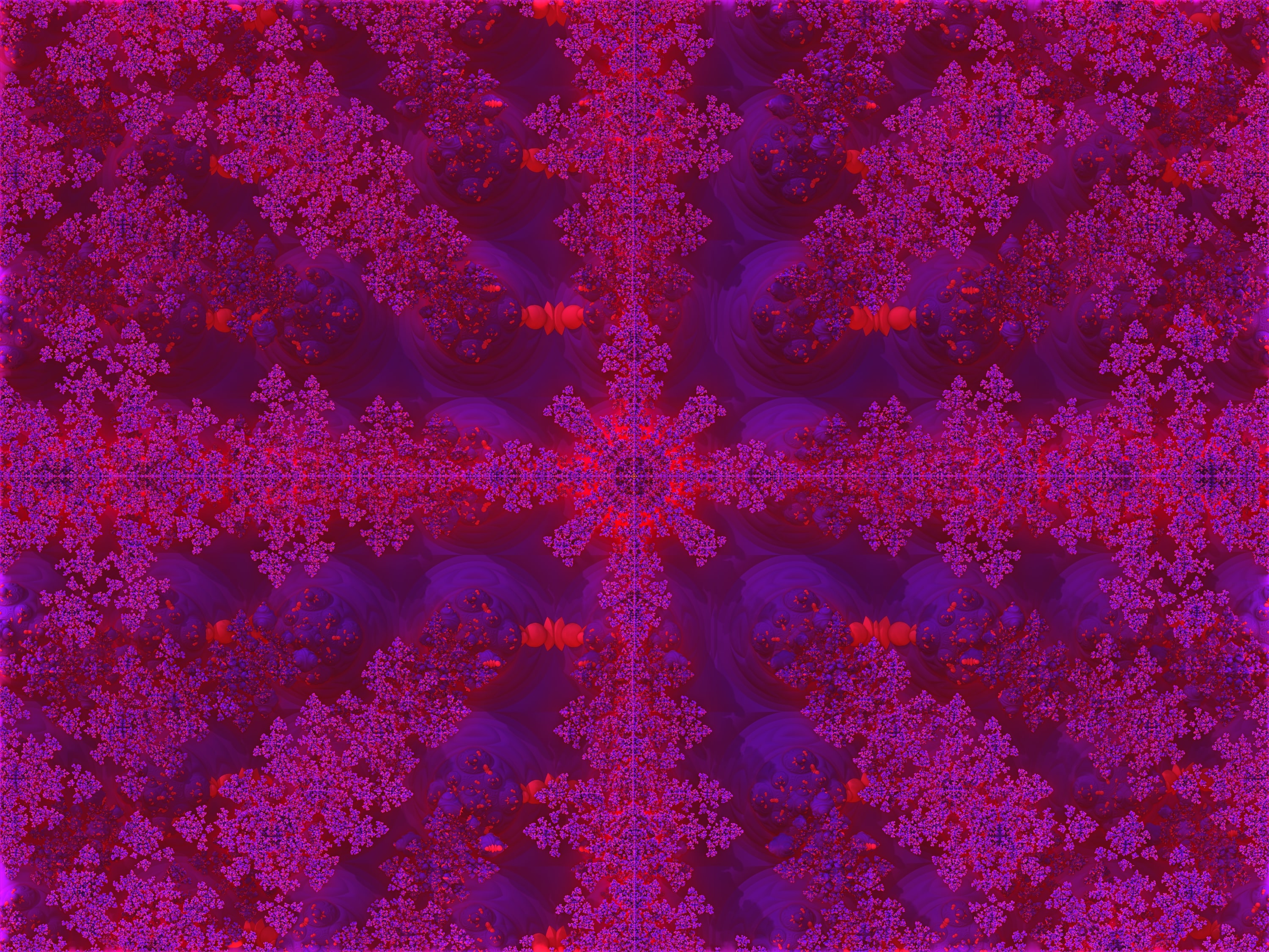 Fractal Shapes Pattern Purple Abstraction