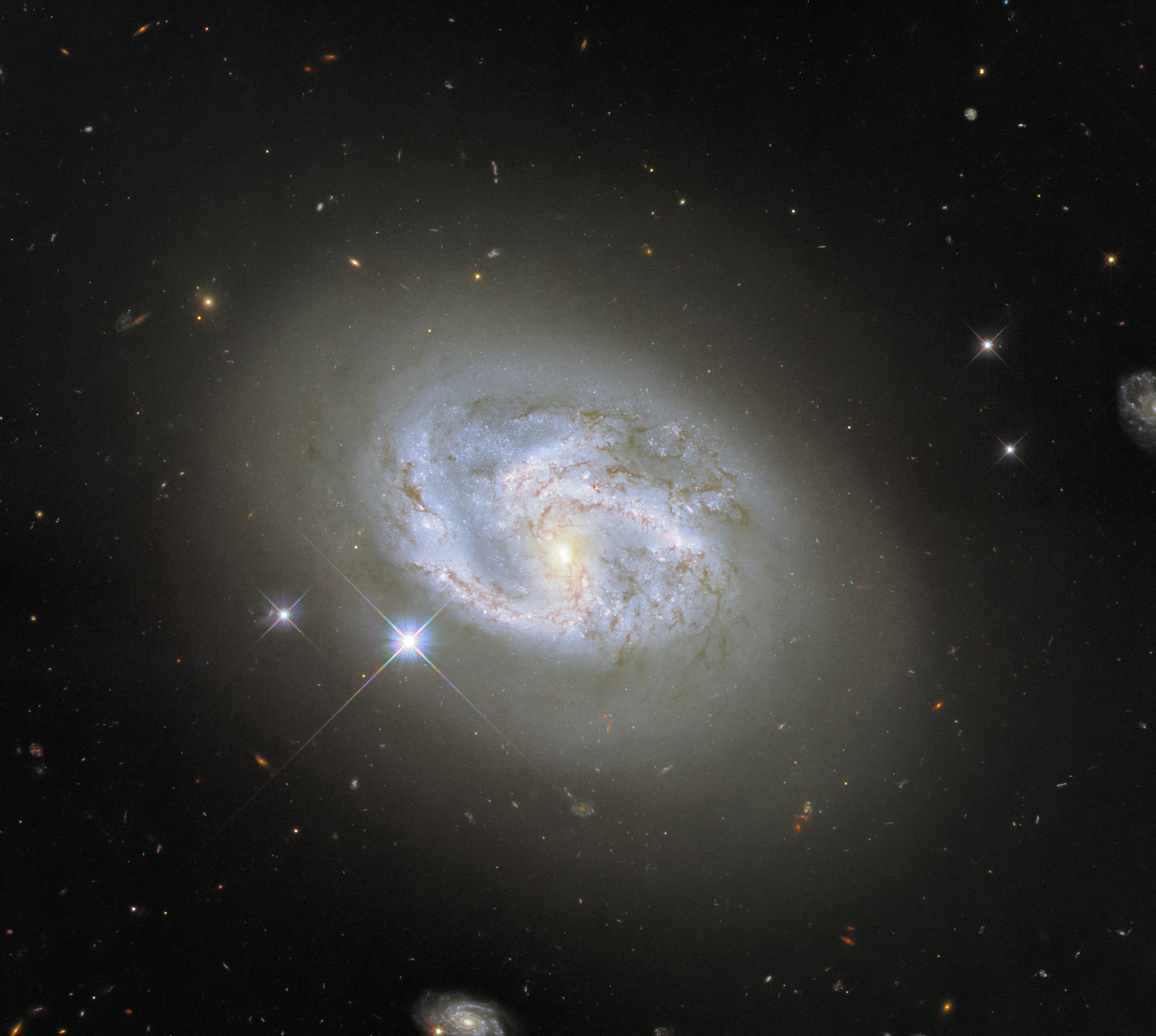 Galaxy Stars Shine Glare Space