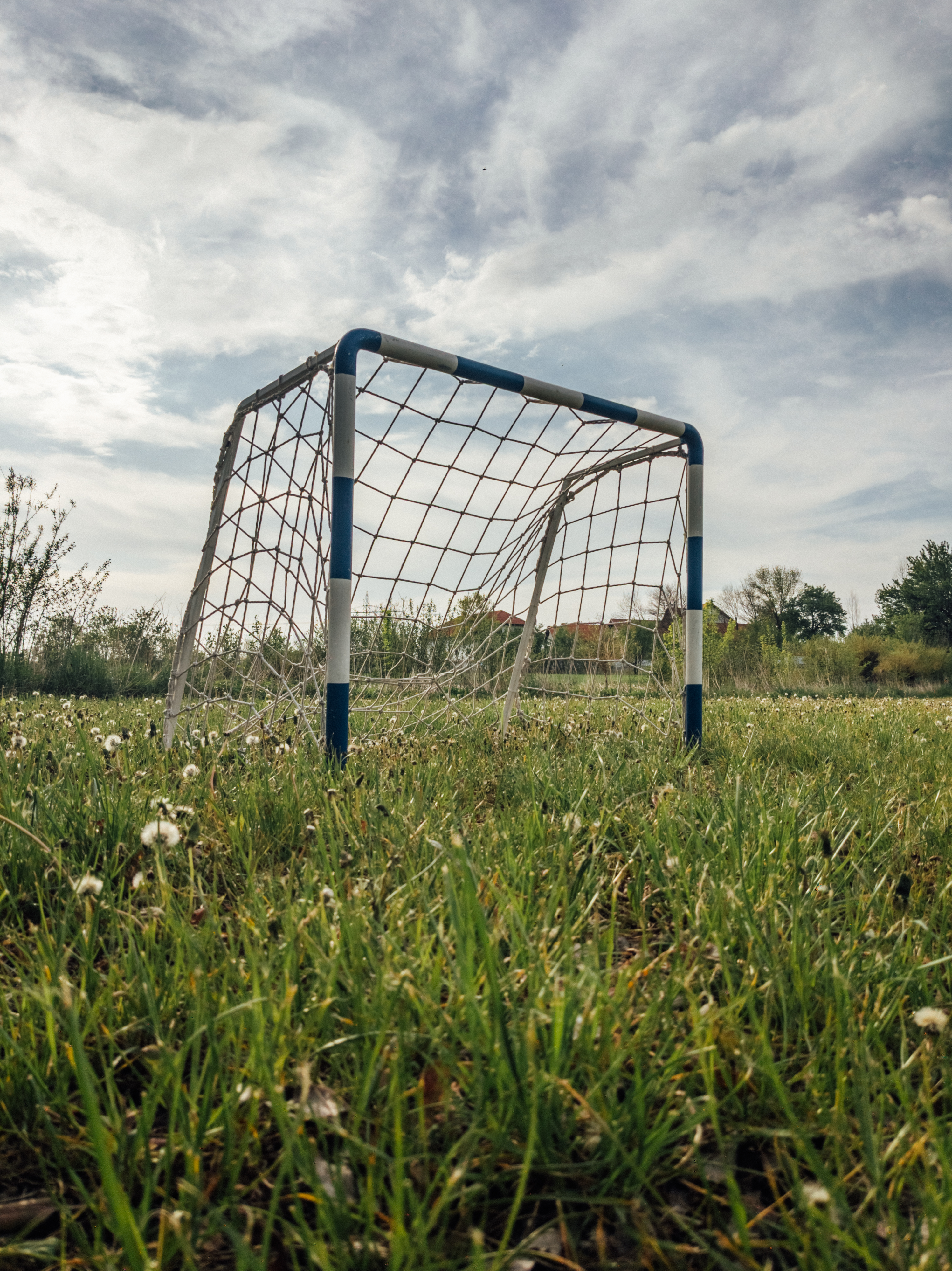 Gate Net Field Grass Football Sport