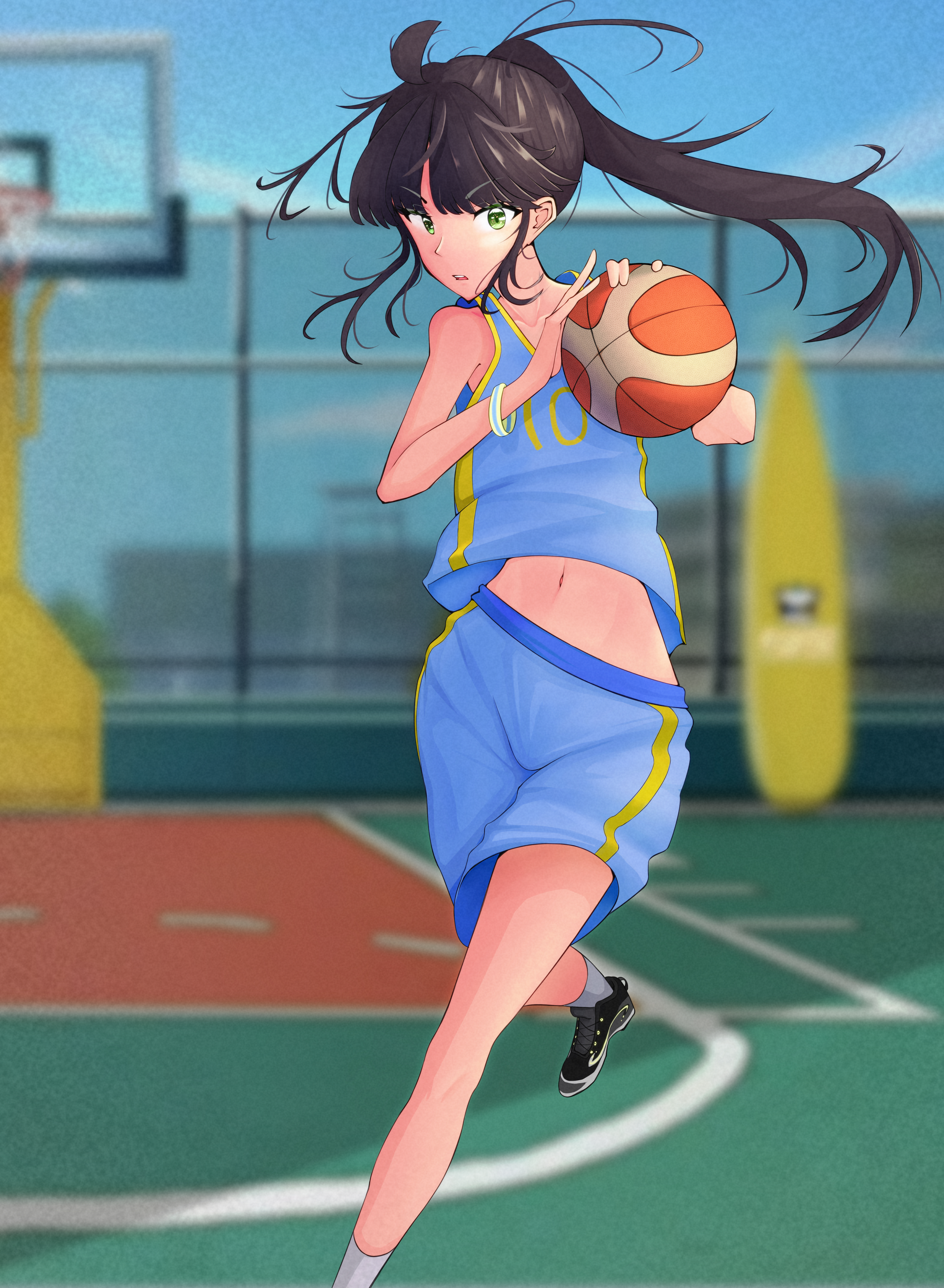 Girl Ball Basketball Anime Sport