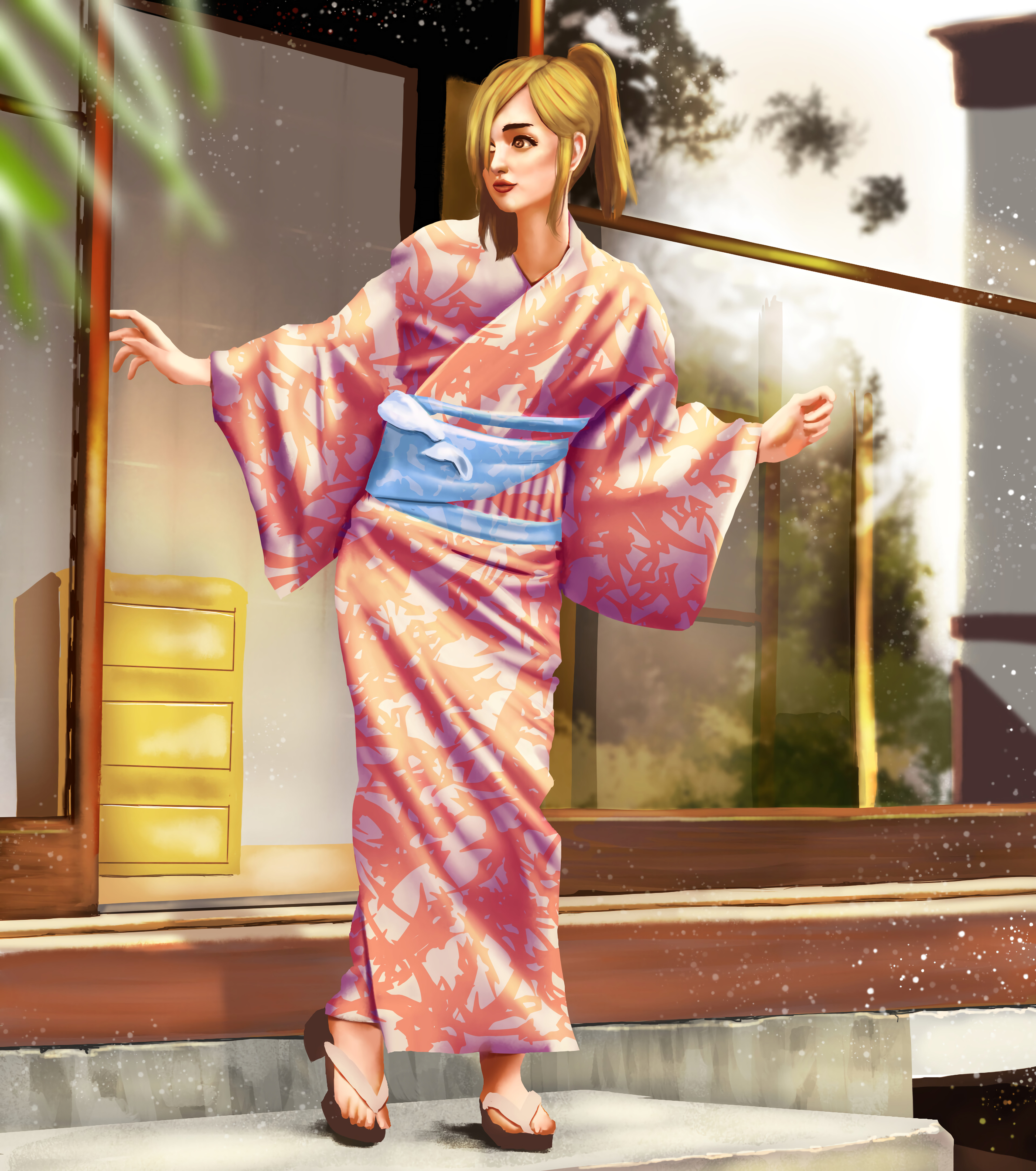 Girl Kimono Japan Art