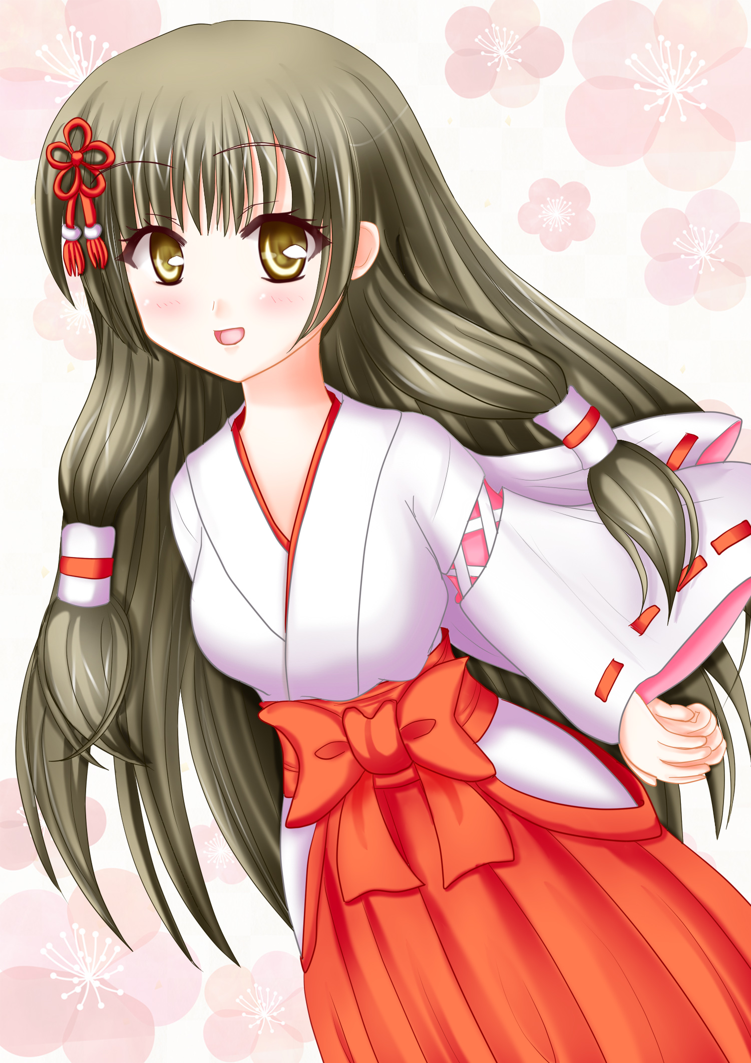 Girl Kimono Smile Anime