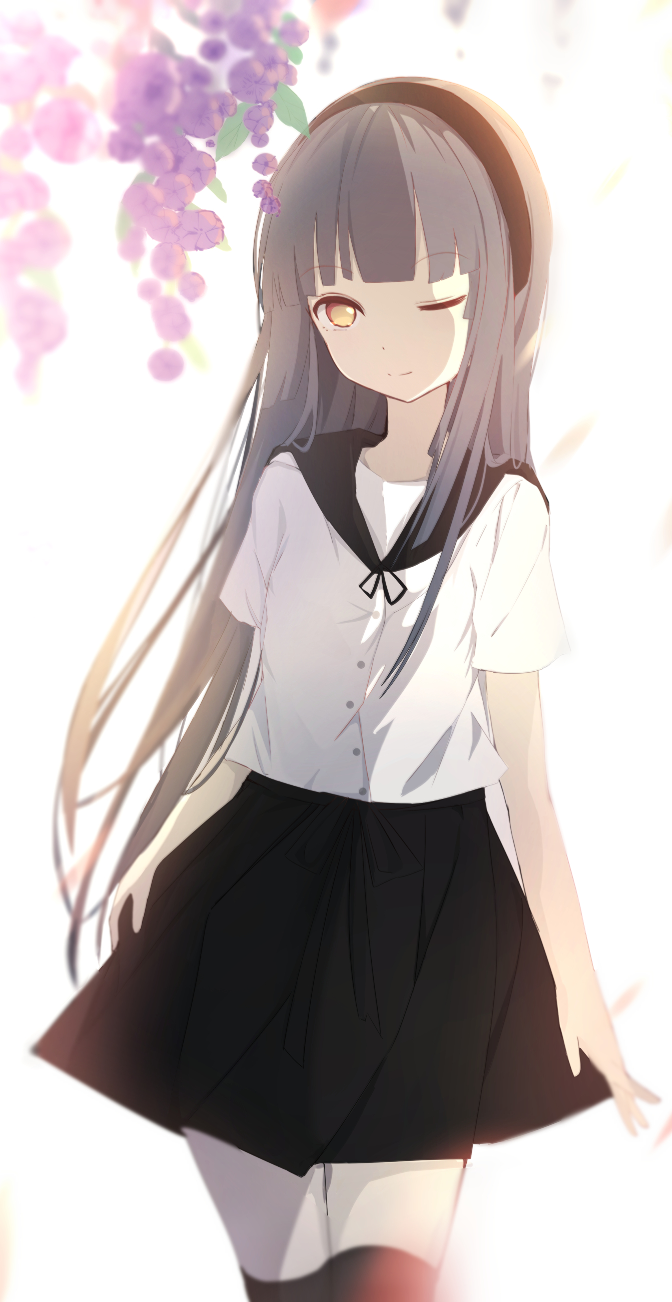 Girl Schoolgirl Anime Art