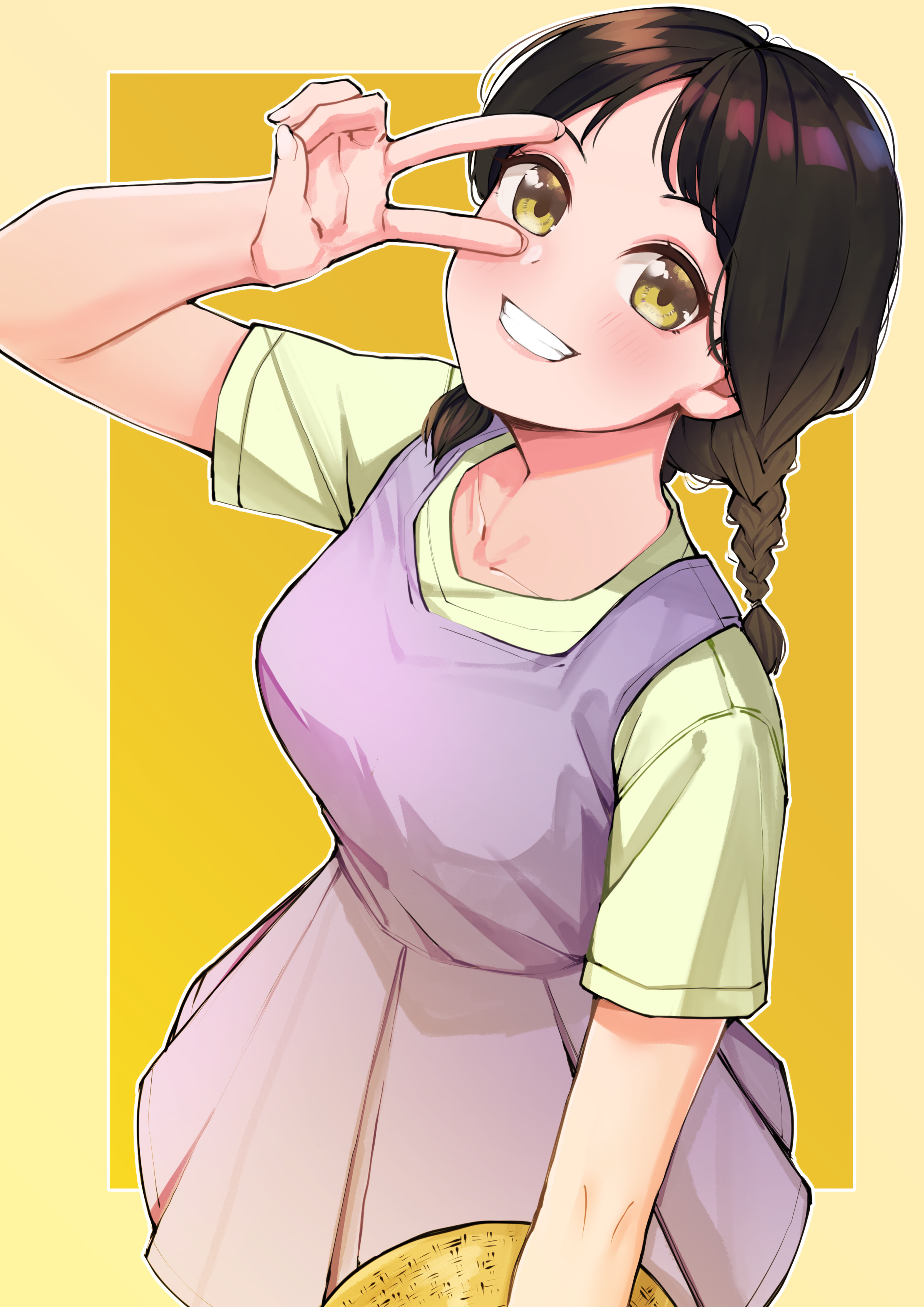 Girl Smile Gesture Anime