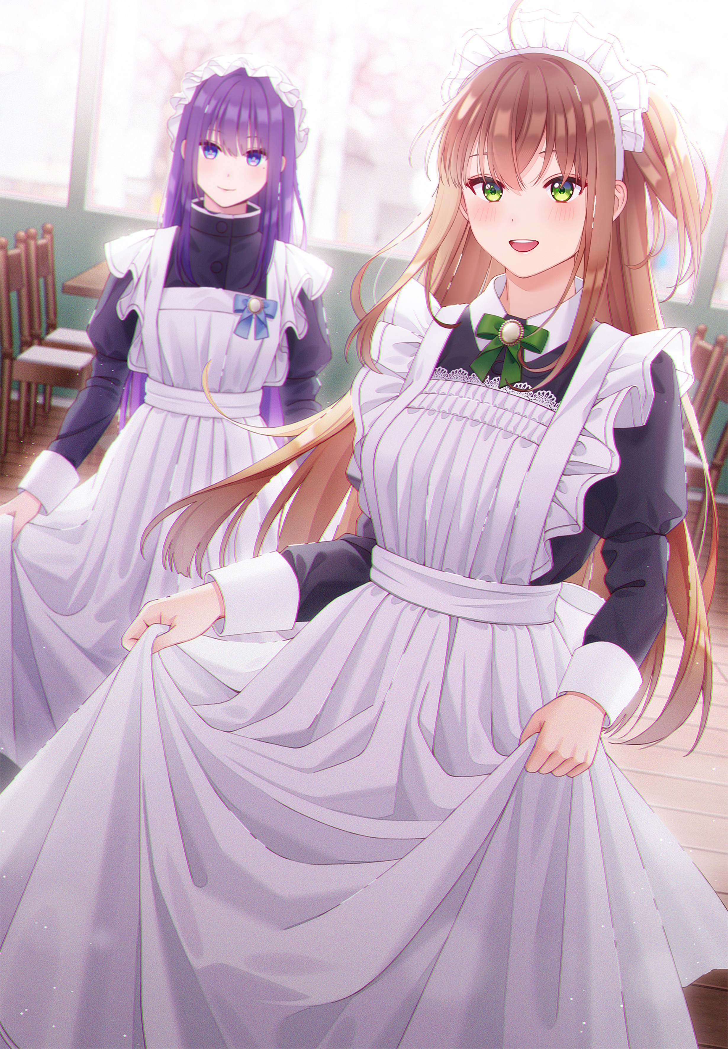 Girls Maids Anime Art