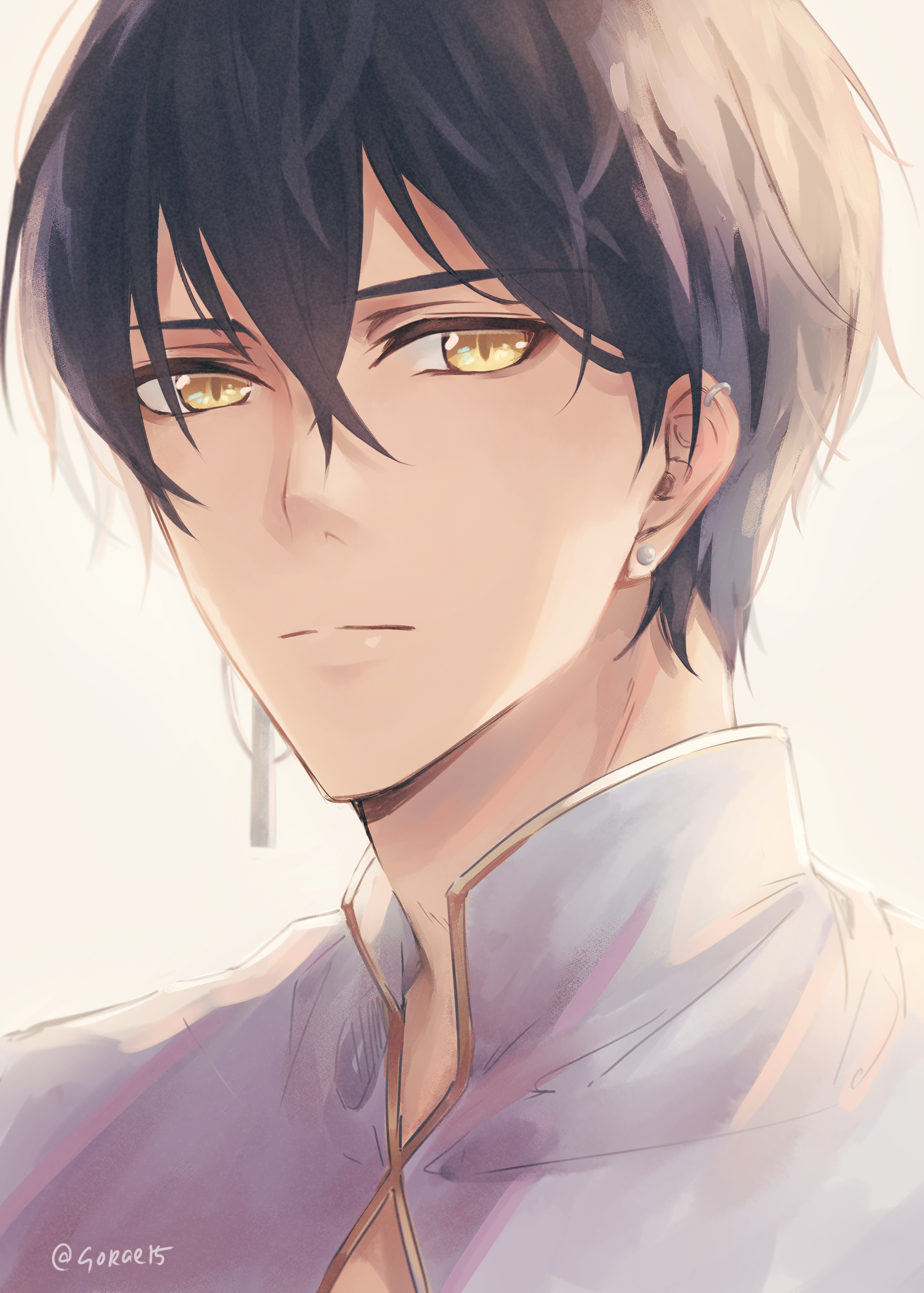 Guy Earrings Glance Anime