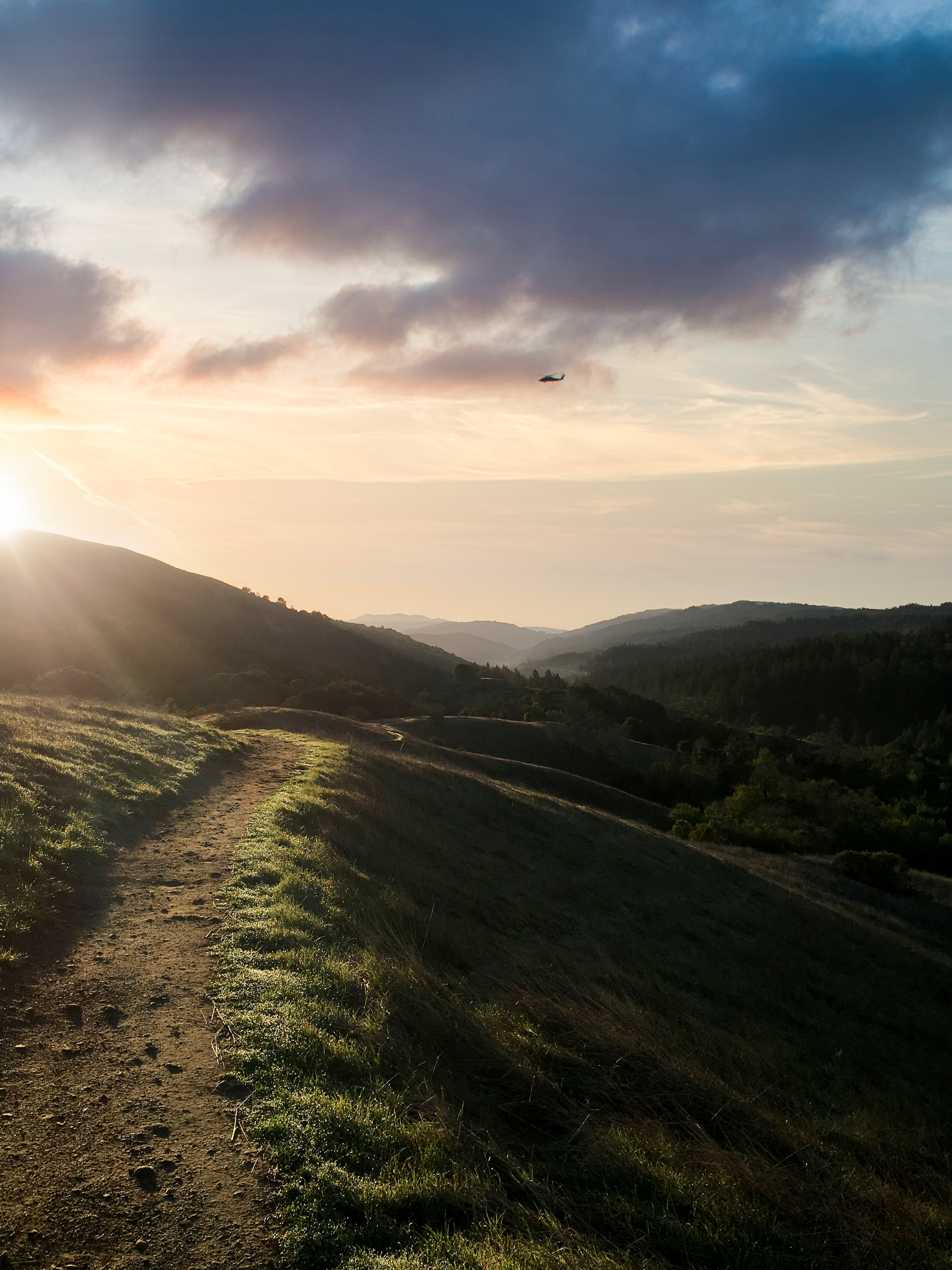 Hills Path Sun Nature Landscape