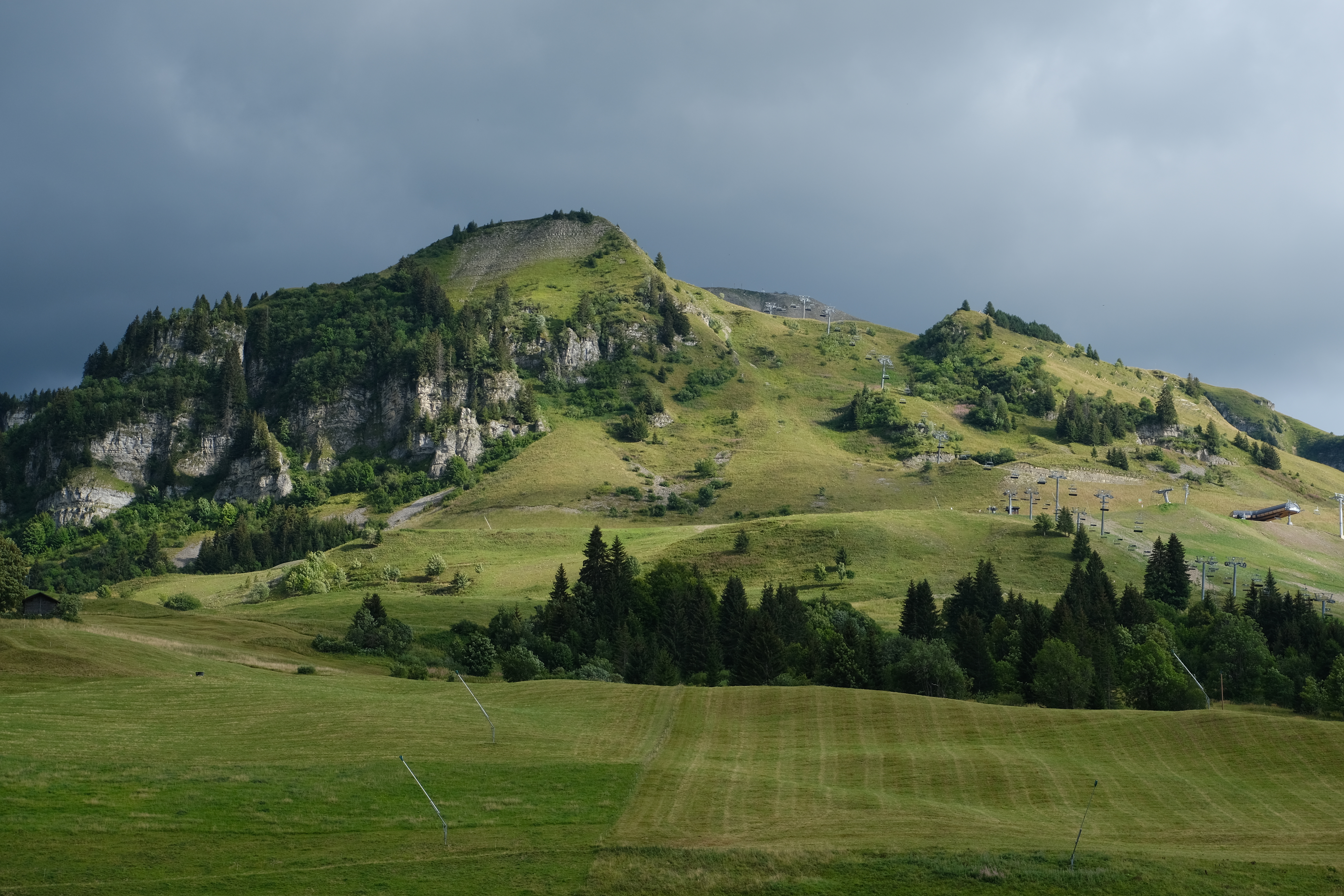 Hills Trees Valley Landscape Nature